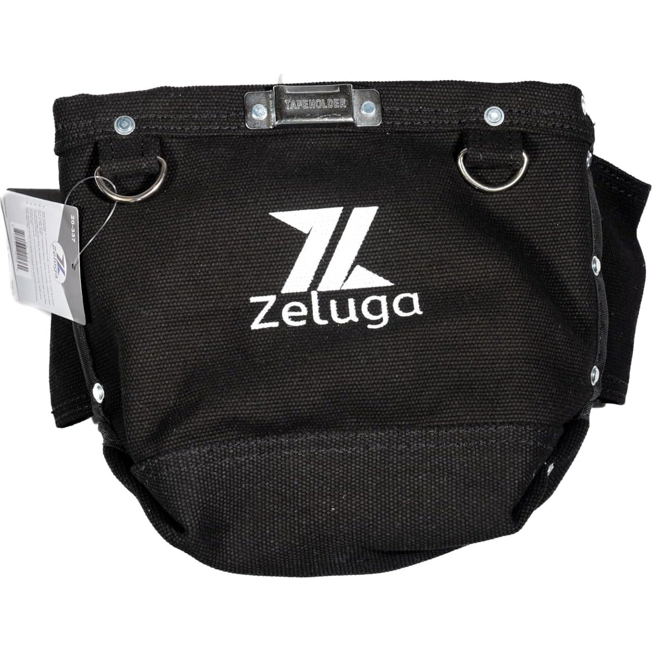 Bolsa de Herramientas Zeluga de Lona 28 oz Negra con Cierre