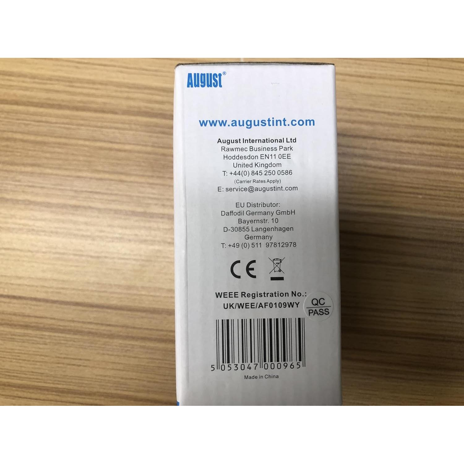 Antena HDTV August DTA240 Digital Portátil 80 km Alcance