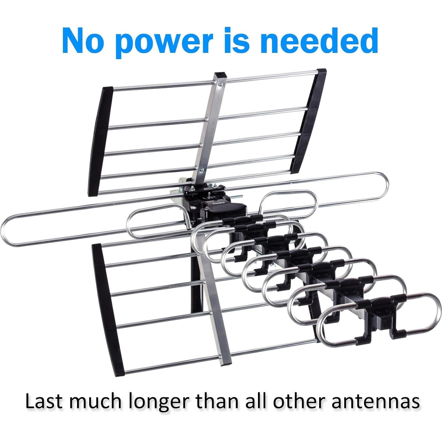 Antena HDTV Exterior Five Star 200 Millas 4K VHF UHF J-Pole