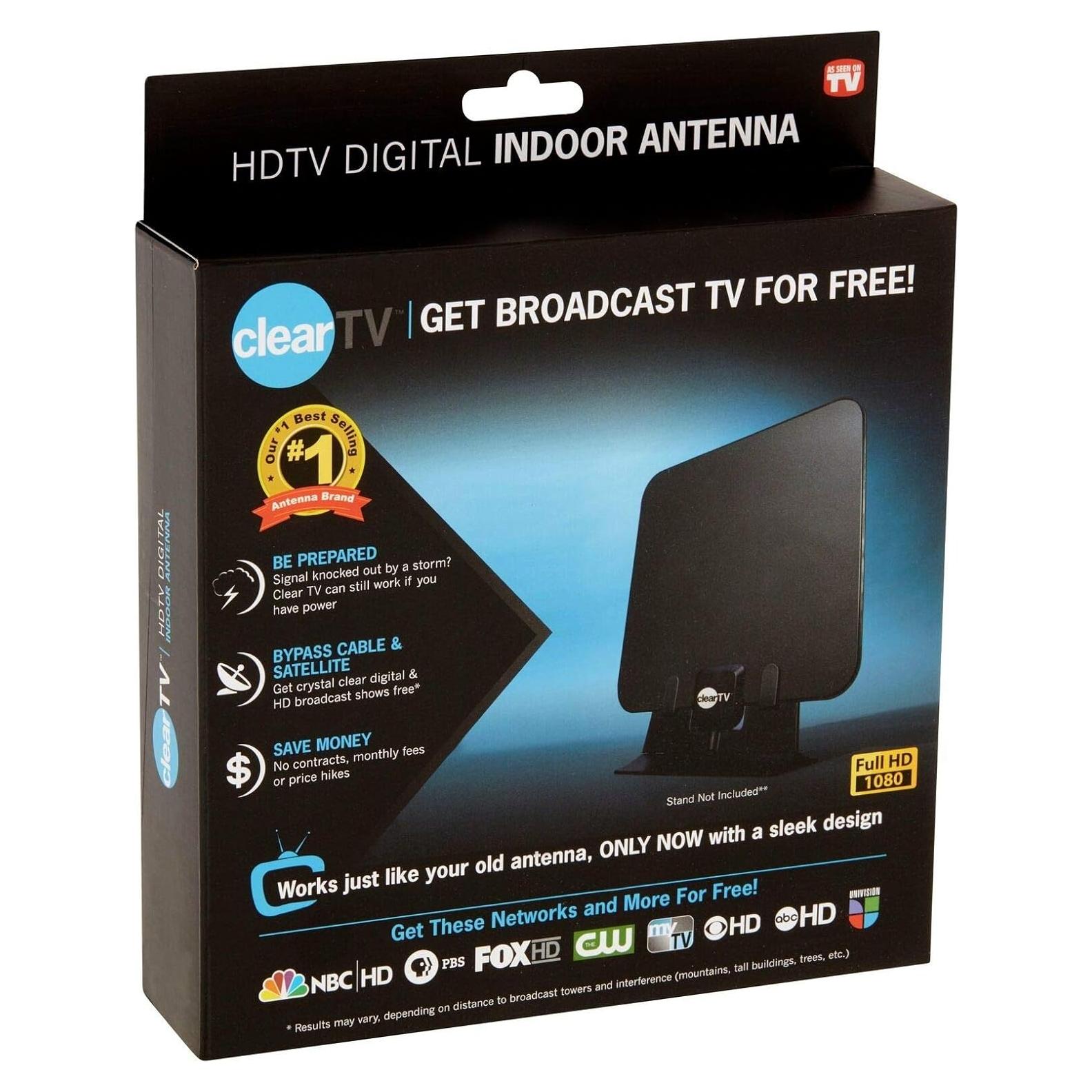 Antena Digital Interior HDTV ClearTV X-72 - HD Sin Compresión