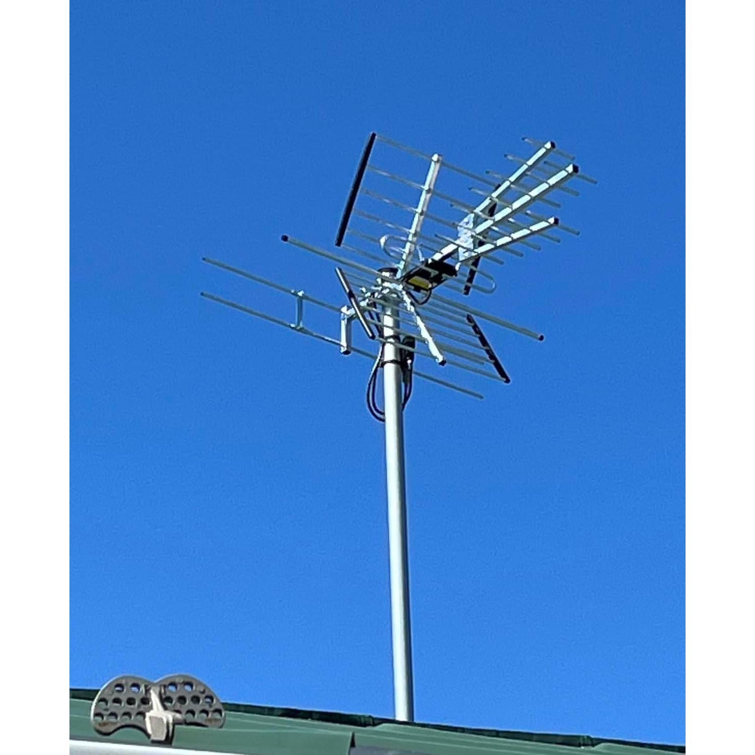 Antena de TV Exterior PIBIDI UHD-8903 4K 1080P VHF UHF 200 km