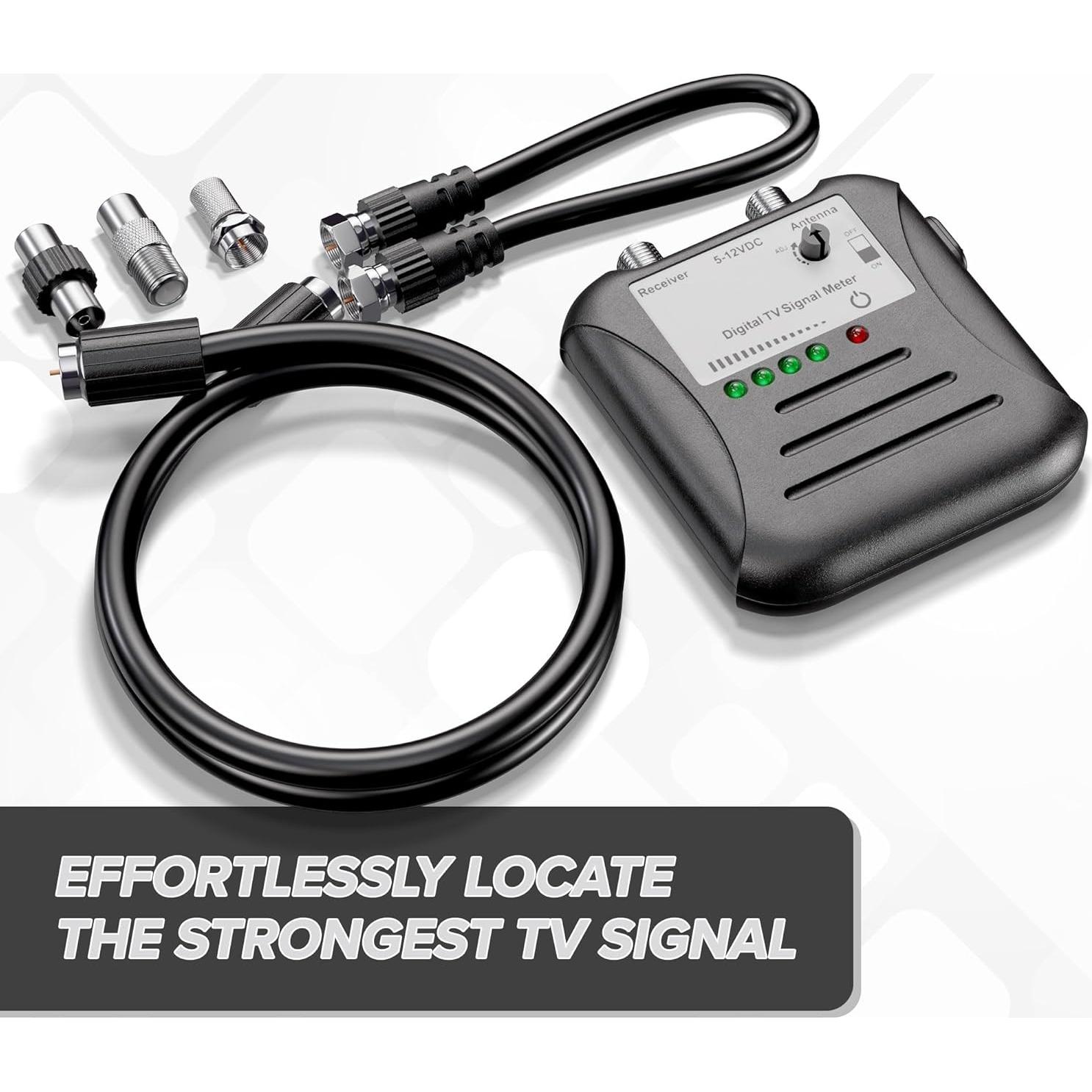 Medidor de Fuerza de Señal EL CIMPLE CO con LED y Coaxial