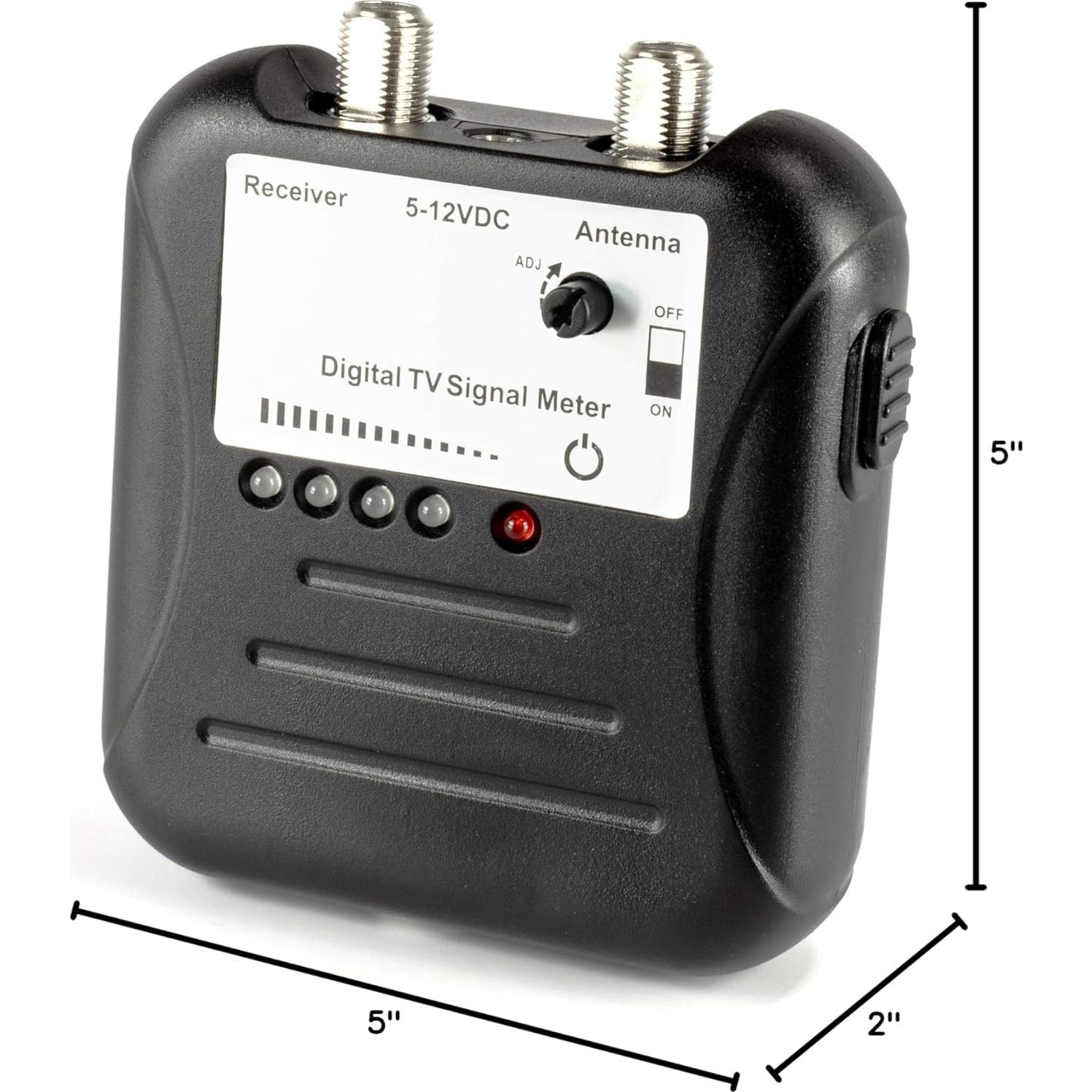 Medidor de Fuerza de Señal EL CIMPLE CO con LED y Coaxial