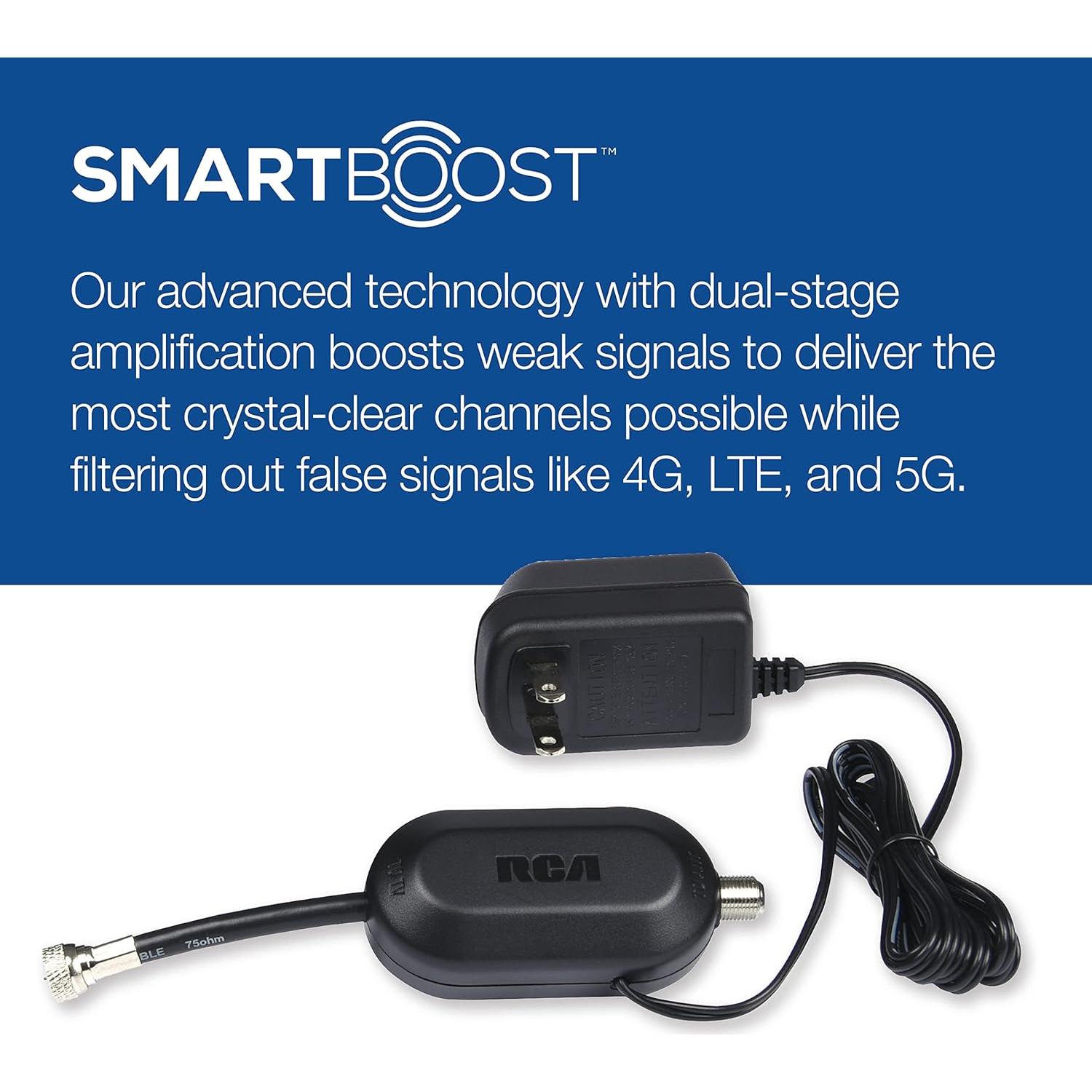 Amplificador de Señal Digital RCA AMP2450E para Antenas Exteriores