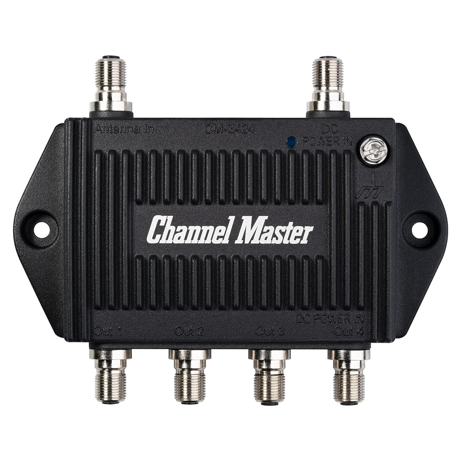 Amplificador de Antena de TV Channel Master 4 Puertos 7.5dB