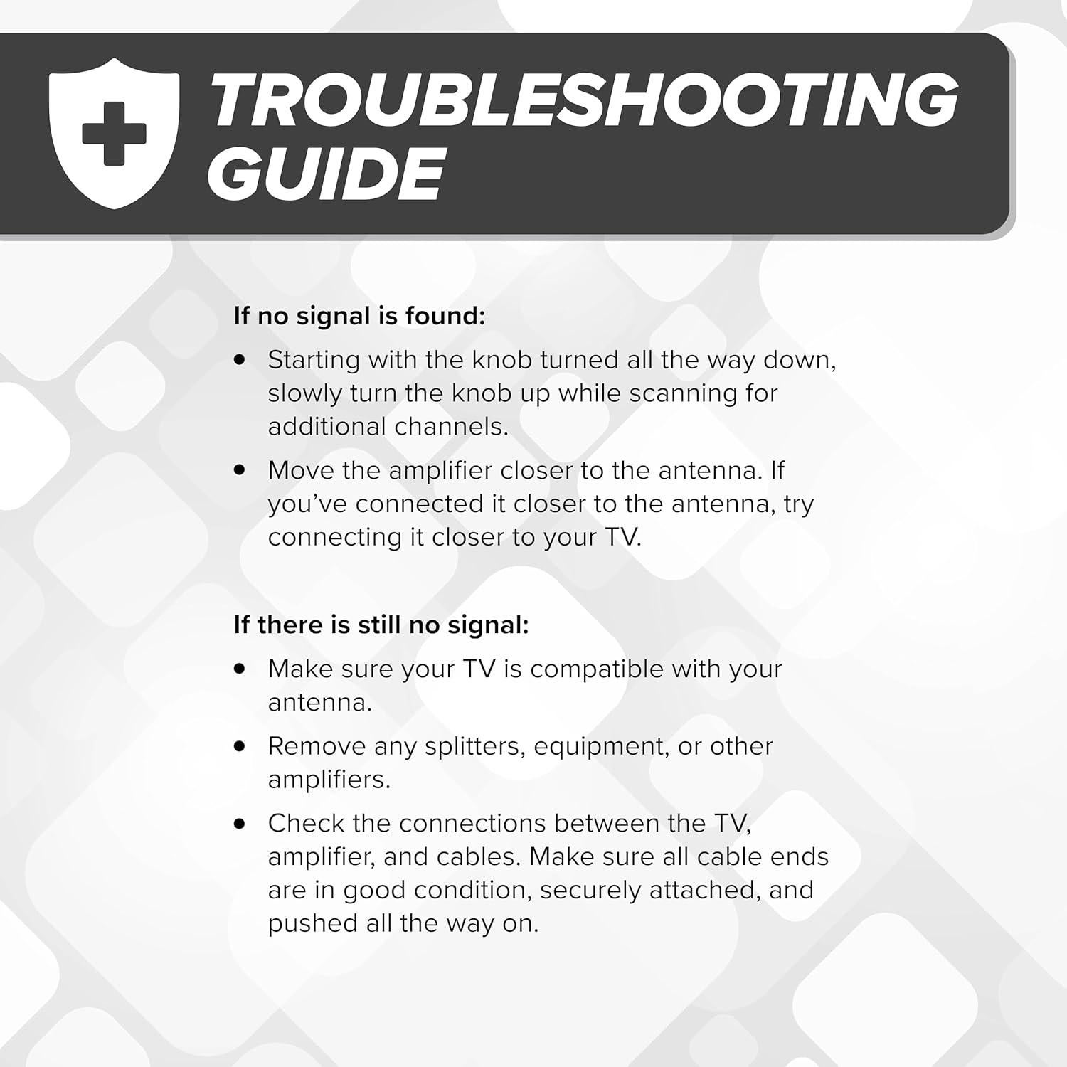 Amplificador de Antena de TV The Cimple Co 24 dB con Coaxial
