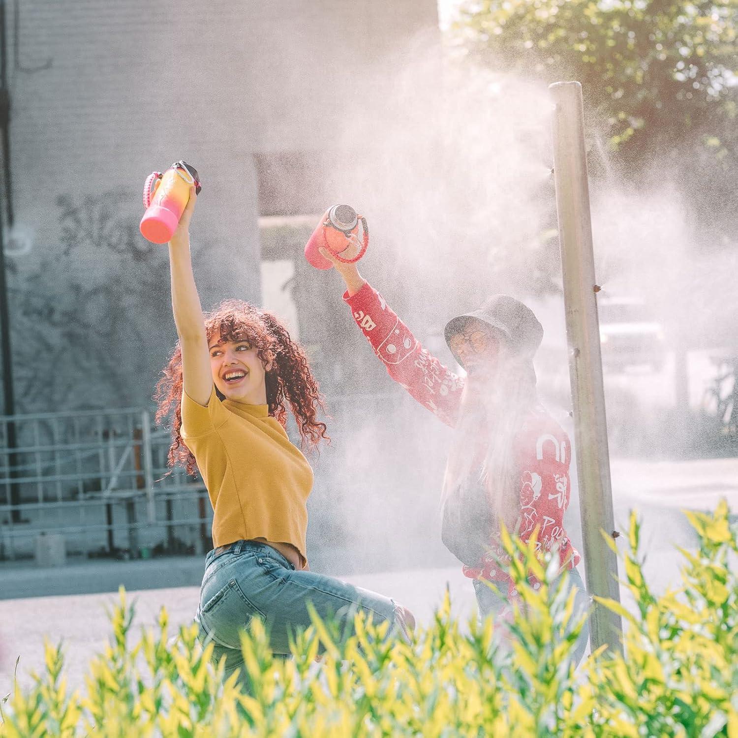 Botella de Agua Aislada Farsea 709 ml con Asa y 2 Tapas