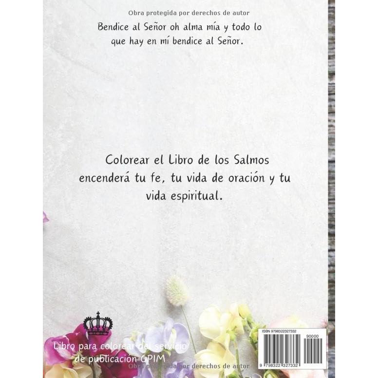 SALMOS Libro de colorear El: Inspiración cristiana Libro de colorear Para adultos y adolescentes (Spanish Edition)