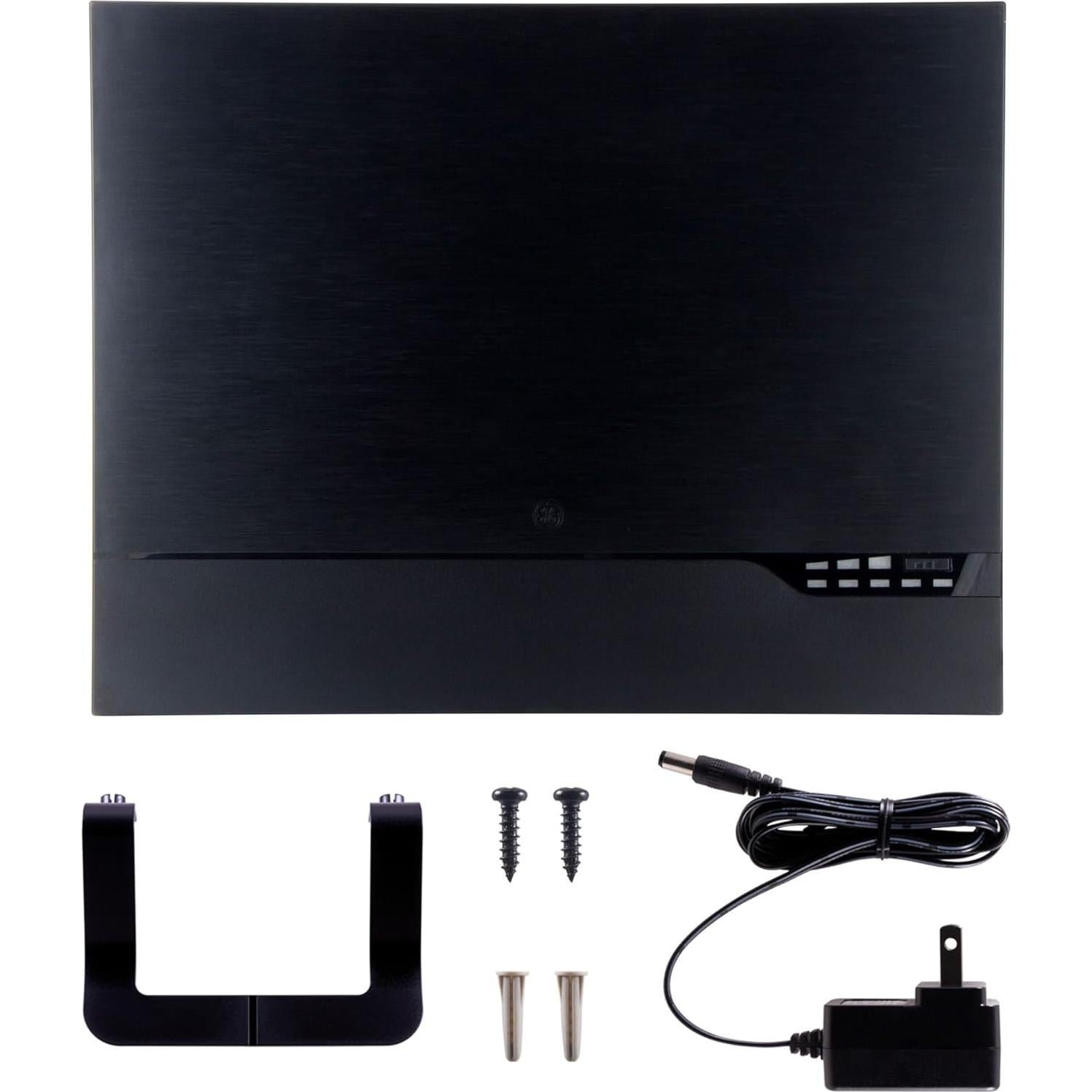 Antena de TV HD Amplificada GE 40529 con Medidor de Señal LED