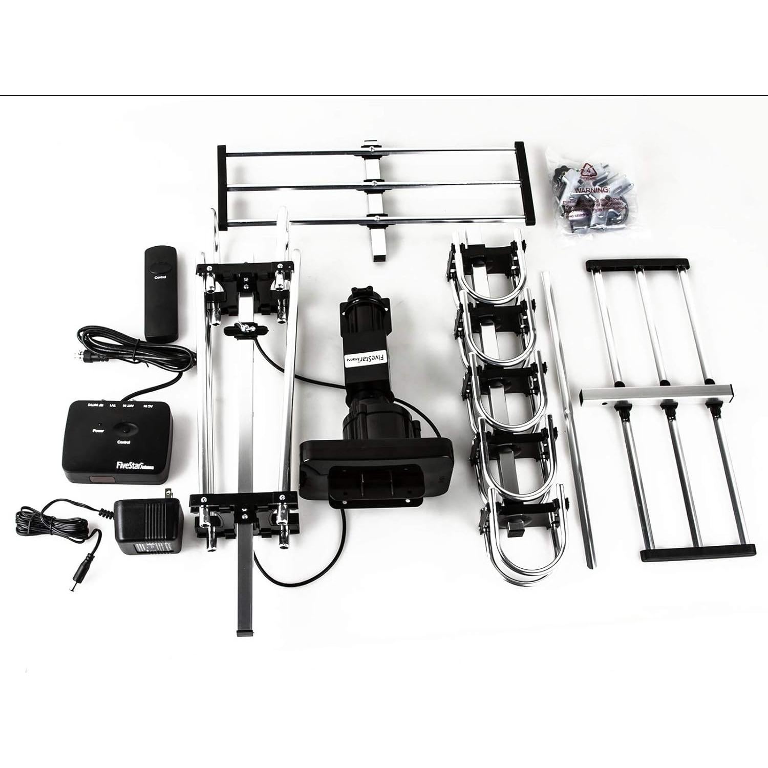 Antena de TV HD Exterior Five Star FSA-1806 200 Millas Rotativa