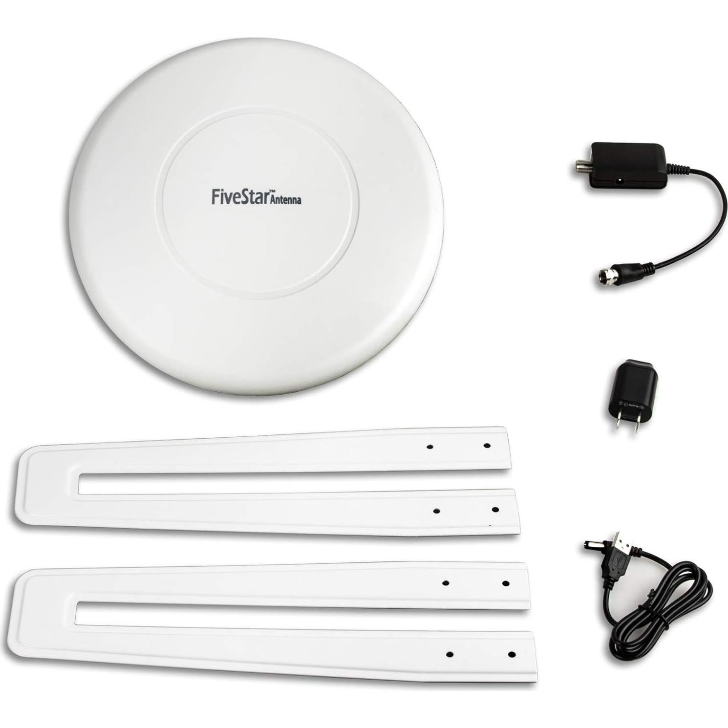 Antena HDTV Amplificada Five Star FSA-5818 150 Millas 4K