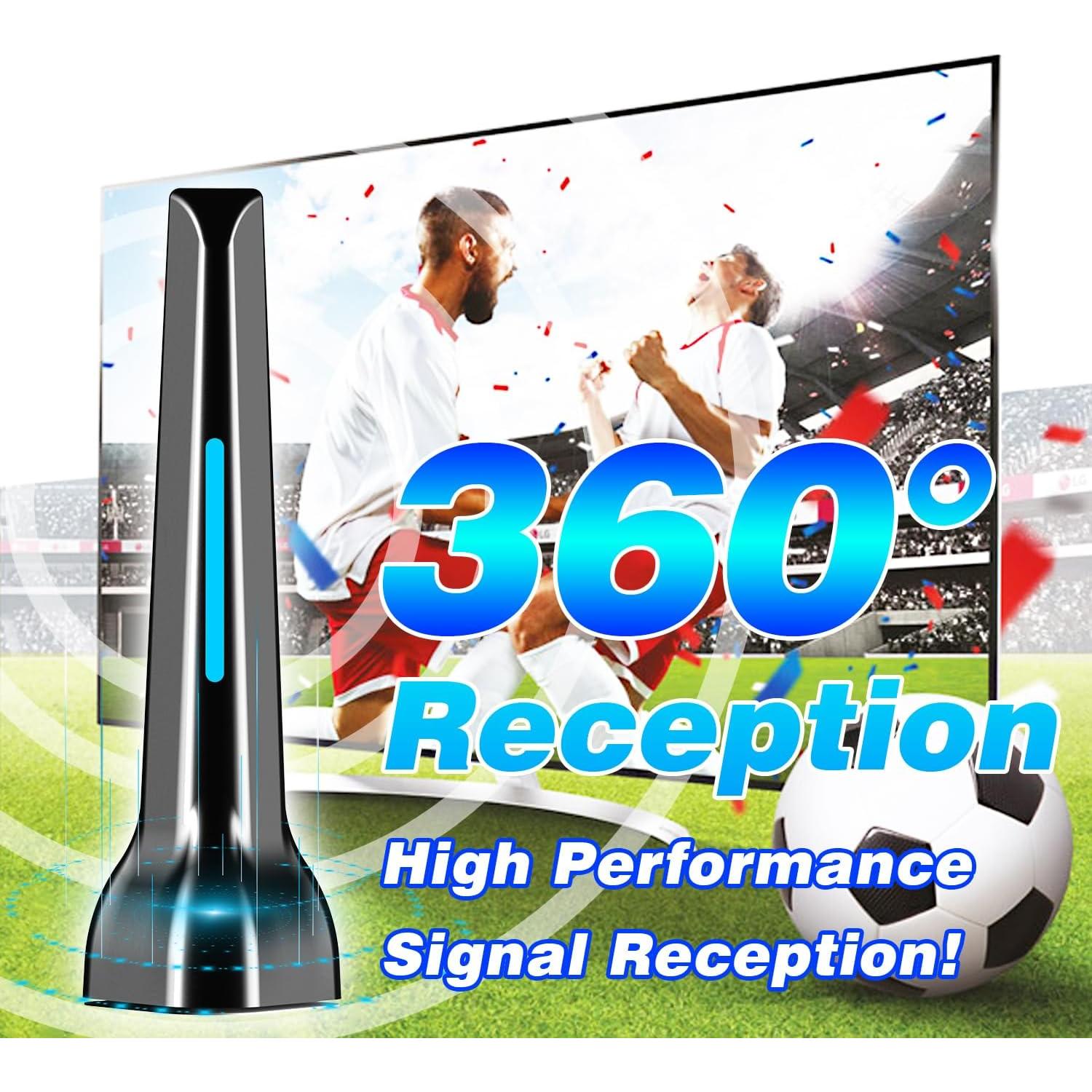 Antena de TV HIDB 2025 Interior 360° Recepción 4K HD