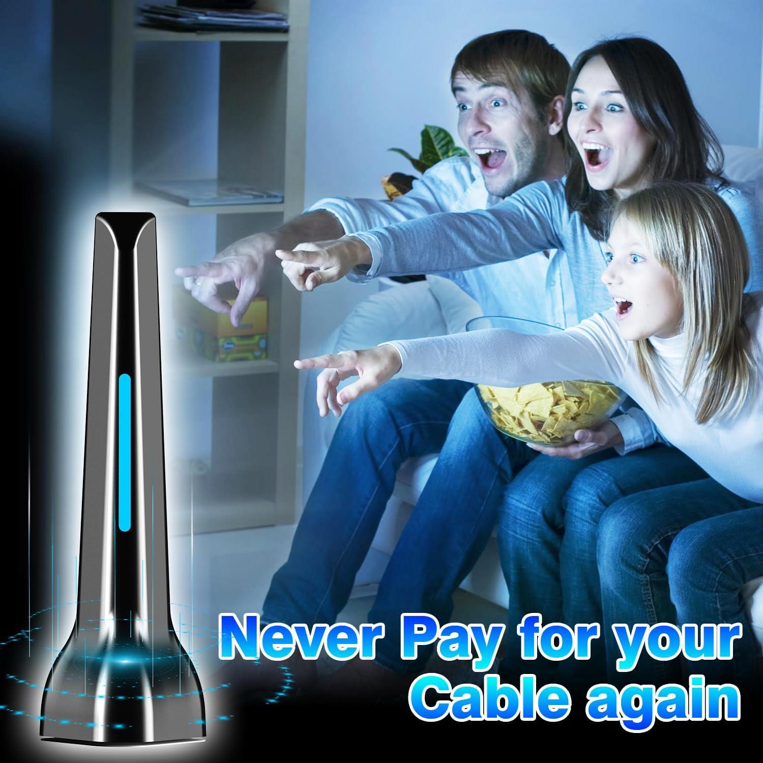 Antena de TV HIDB 2025 Interior 360° Recepción 4K HD