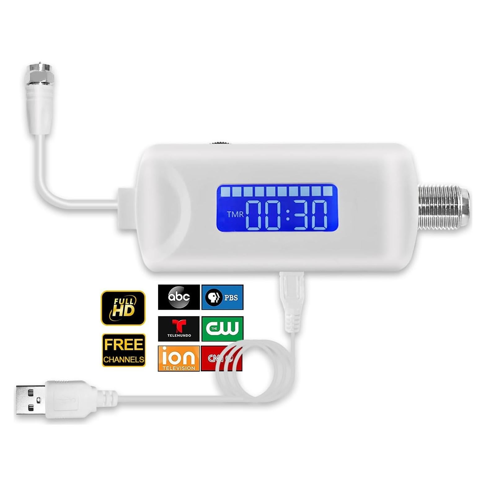 Amplificador de señal de TV HIDB 25dBi USB bajo ruido