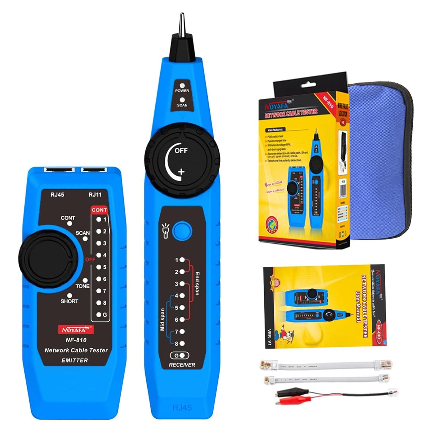 Probador de Cable de Red NOYAFA NF-810 Multifuncional