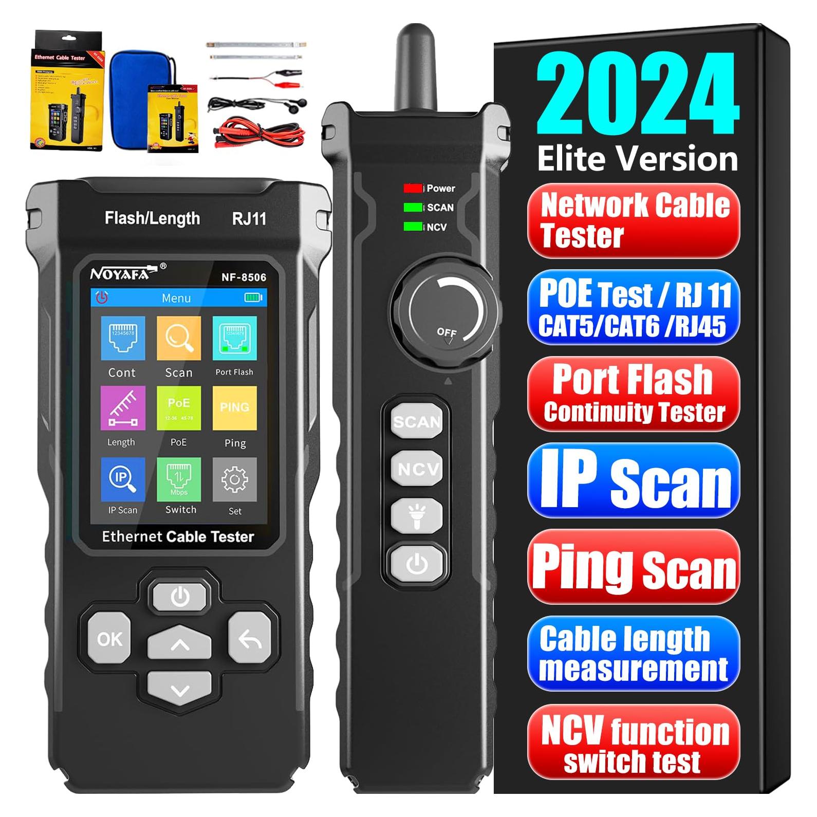 Probador de Cable de Red NOYAFA NF-8506 TDR POE RJ11 RJ45