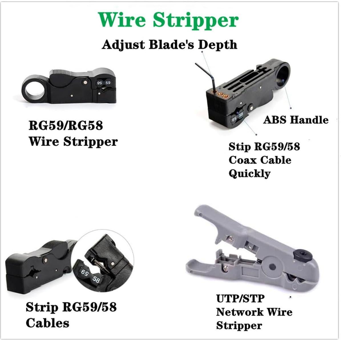 Kit de Herramientas de Red 11 en 1 Gaobige para Cat5 Cat6