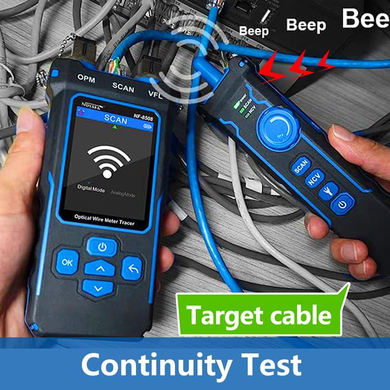 Probador de Cable de Red NF-8508 con Medidor de Potencia Óptica