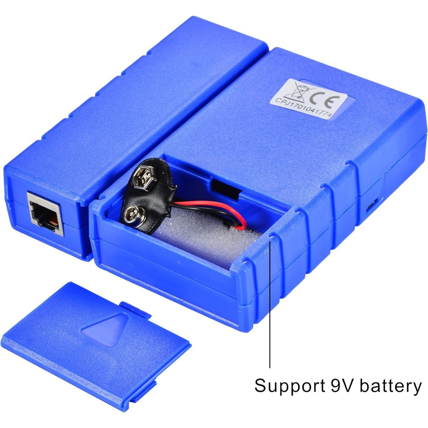 Probador de Cable de Red Optimal Shop RJ45 RJ11 CAT5 CAT6