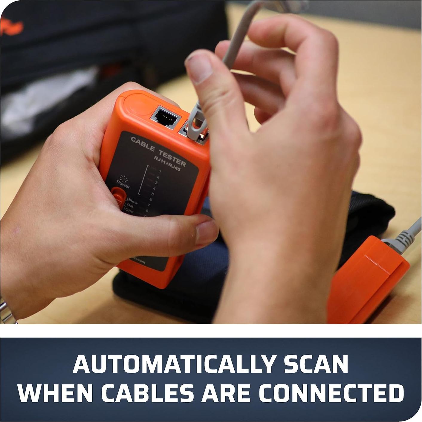 Probador de Cable de Red Tempo PA1574 para RJ45, RJ11, RJ12