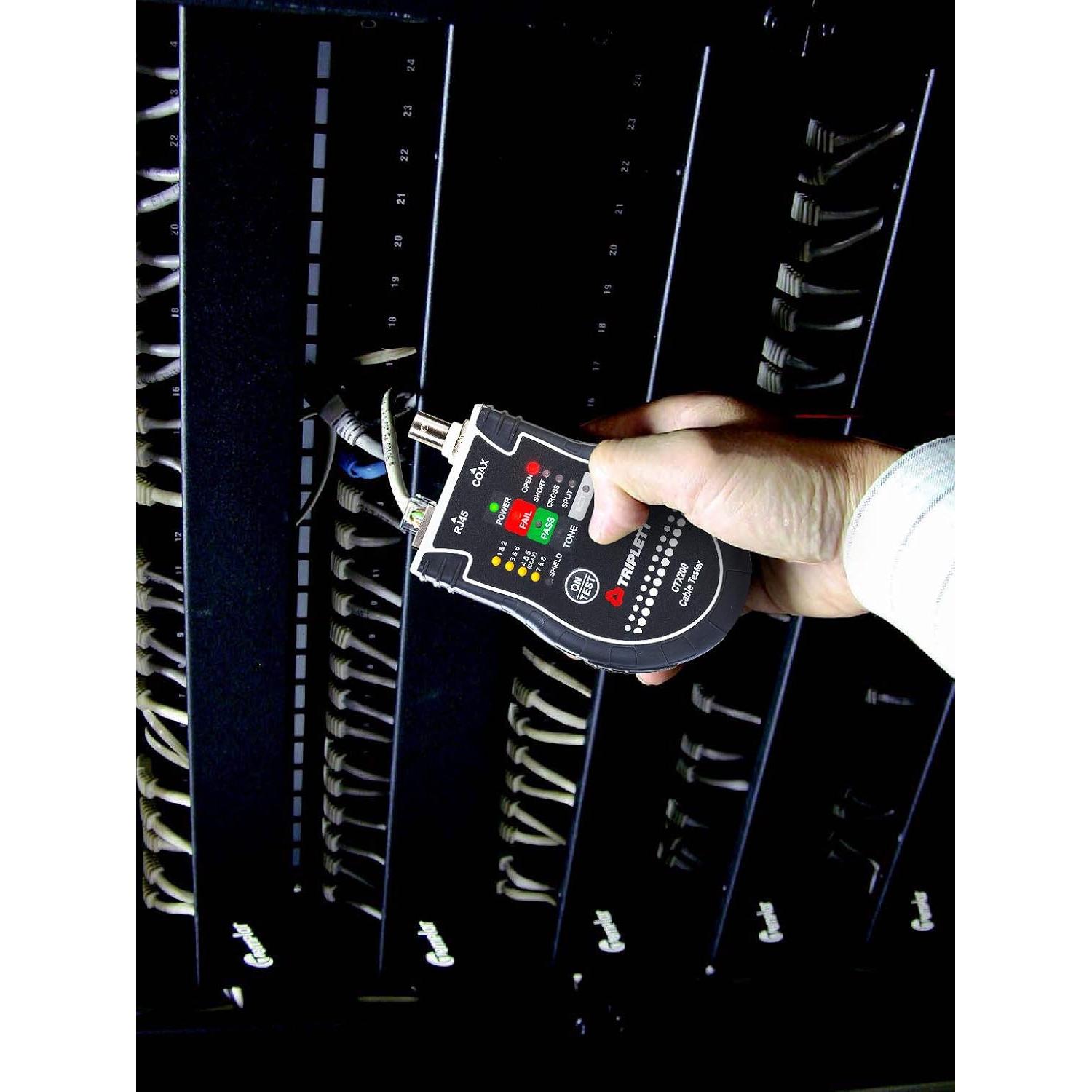 Probador de LAN Triplett CTX200 para RJ45 y Coaxiales