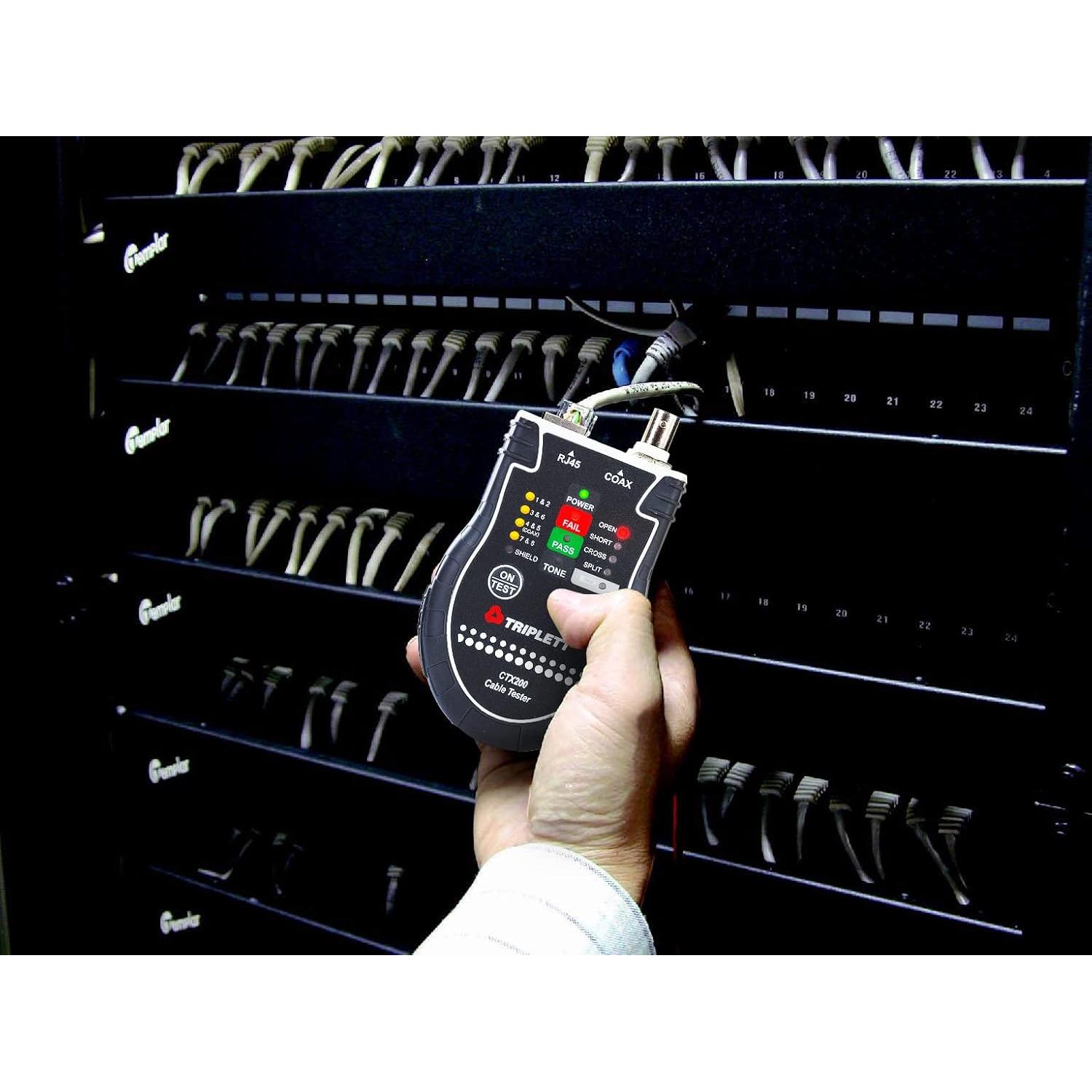 Probador de LAN Triplett CTX200 para RJ45 y Coaxiales