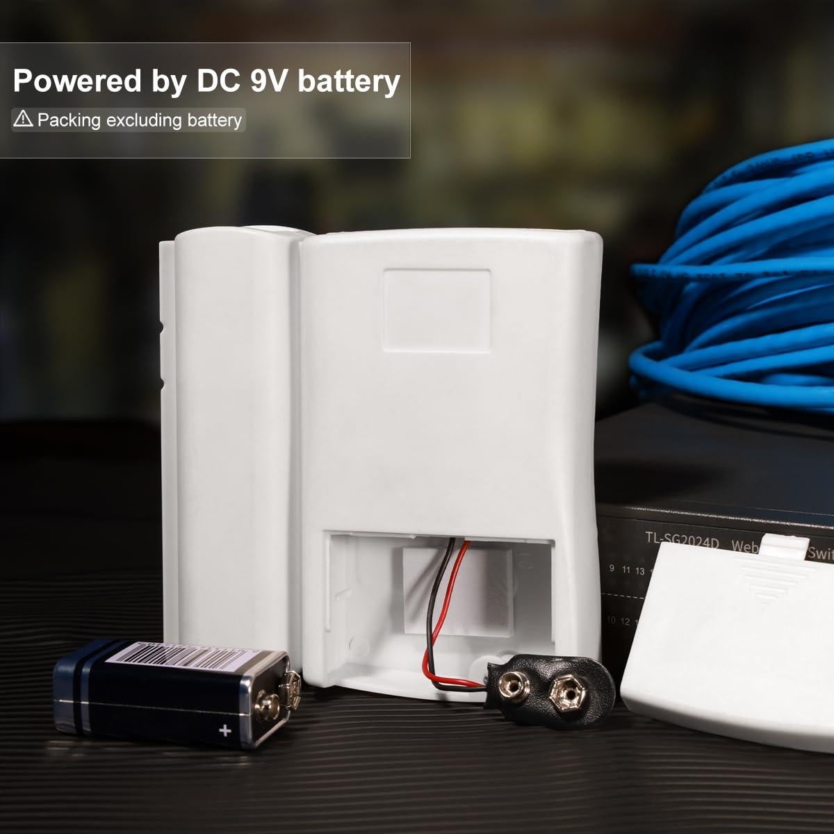 Probador de Cable LAN Hiija TK-001 RJ45 RJ11 RJ12 CAT5 CAT6