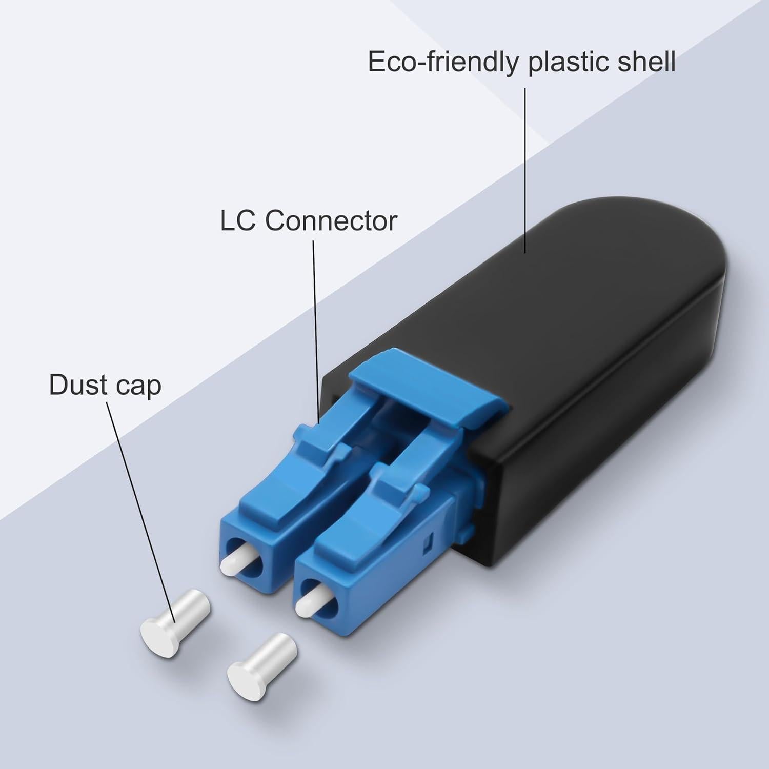 Probador de Fibra Óptica LC/UPC Dúplex Monomodo 9/125 - 2PCS