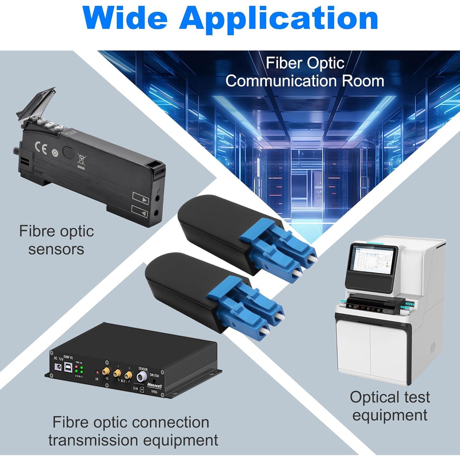 Probador de Fibra Óptica LC/UPC Dúplex Monomodo 9/125 - 2PCS