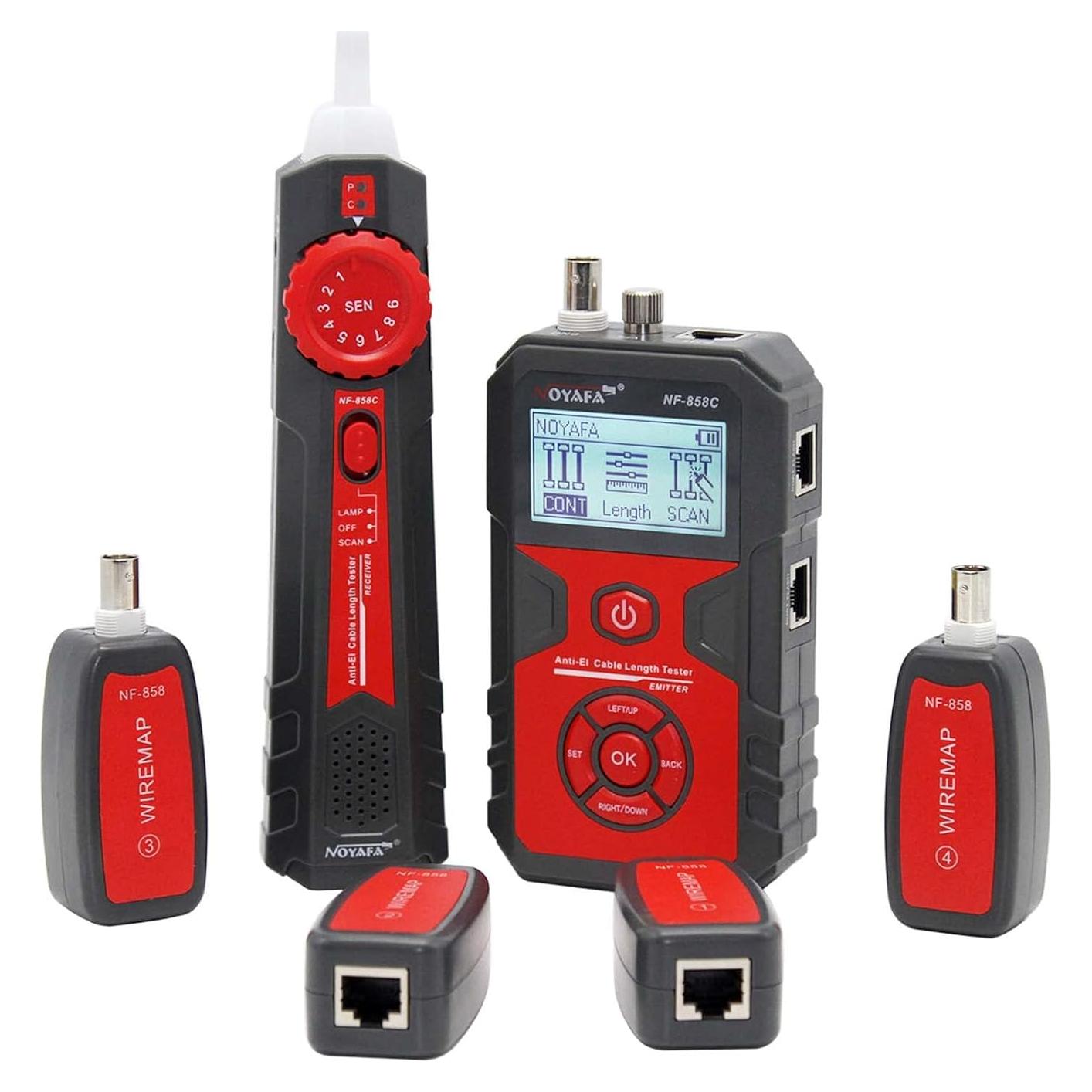 Probador de Cable de Red NOYAFA NF-858C con Localizador de Fallos