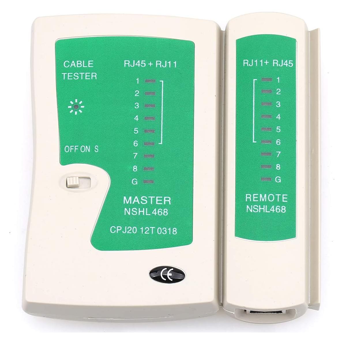 Probador de Cable de Red Cruiser NS-468 RJ45 RJ11 CAT5 CAT6