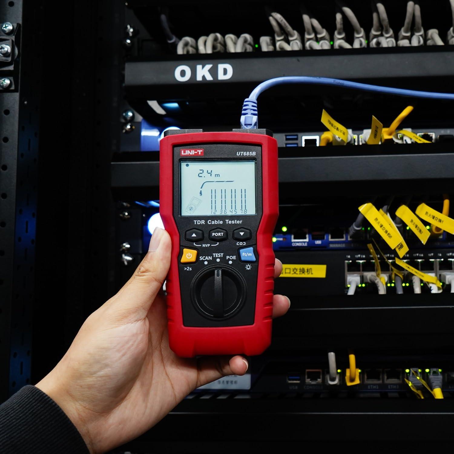 Probador de Cable UNI-T UT685B con Pantalla LCD 2.8"