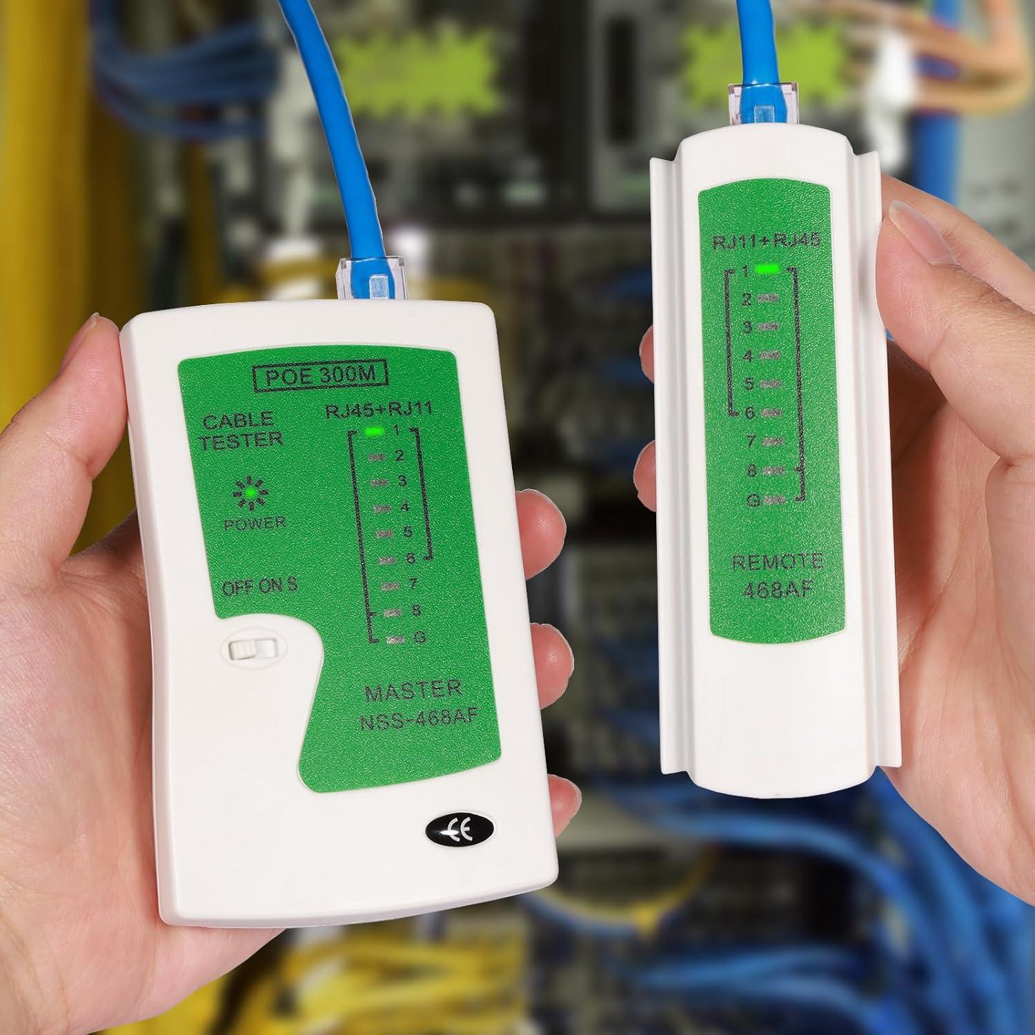 Probador de Cable de Red Therathy RJ45/RJ11/RJ12 - Cat5/Cat6