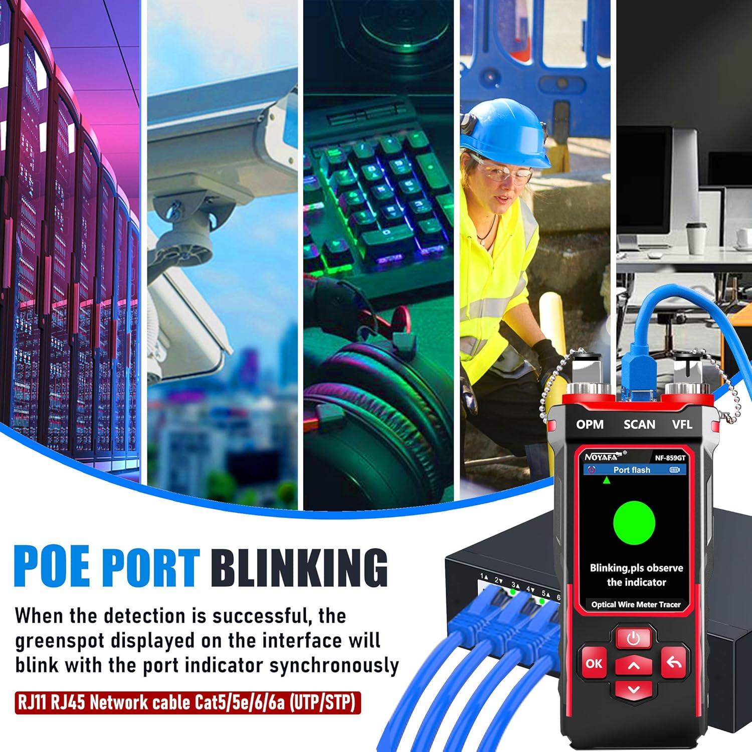 Probador de Cable de Red NF-859GT con Medidor de Potencia Óptica