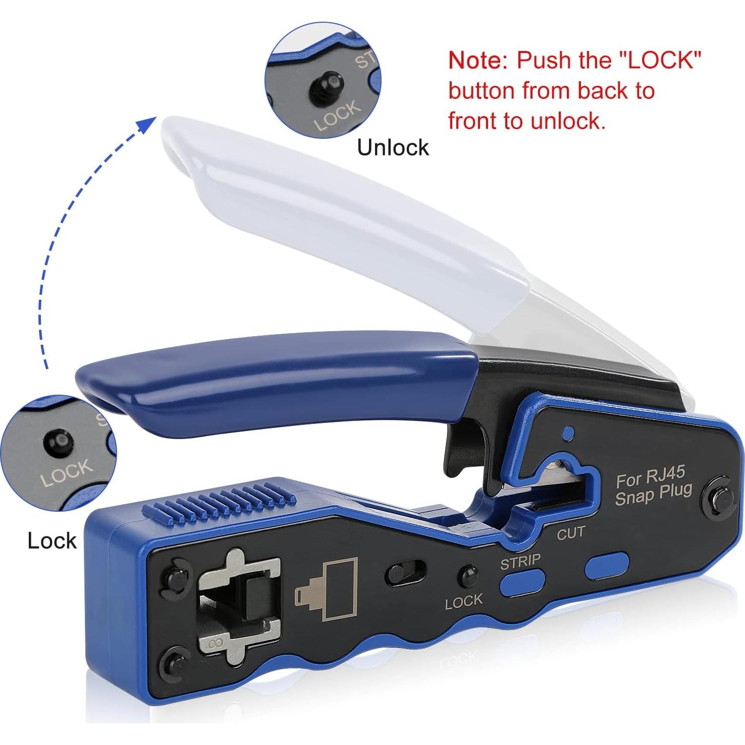Kit de Crimpado RJ45 YWNEGWE con Probador y 20 Conectores
