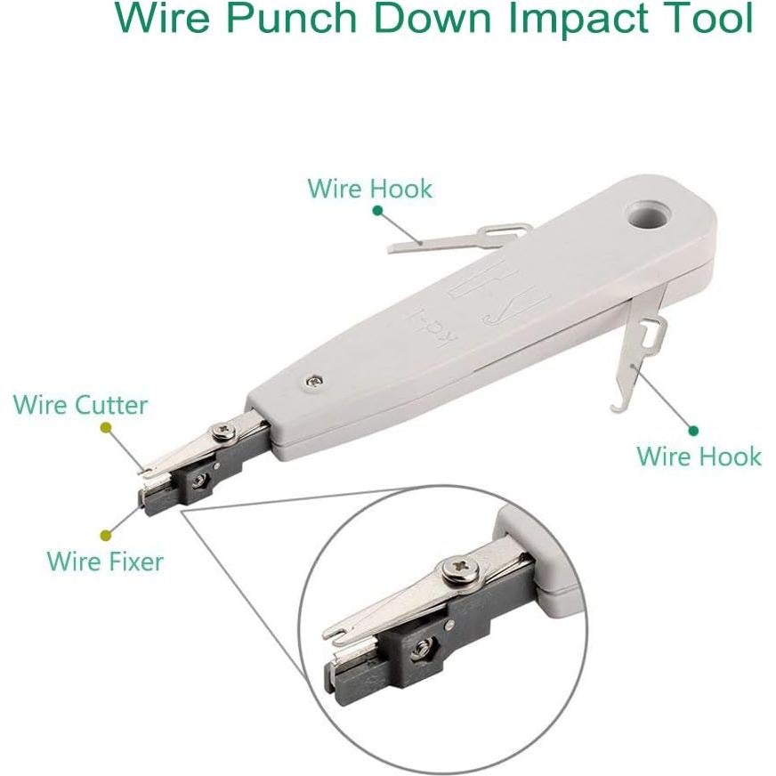 Kit de Herramientas de Red HIIJA 9 en 1 Crimpadora RJ45