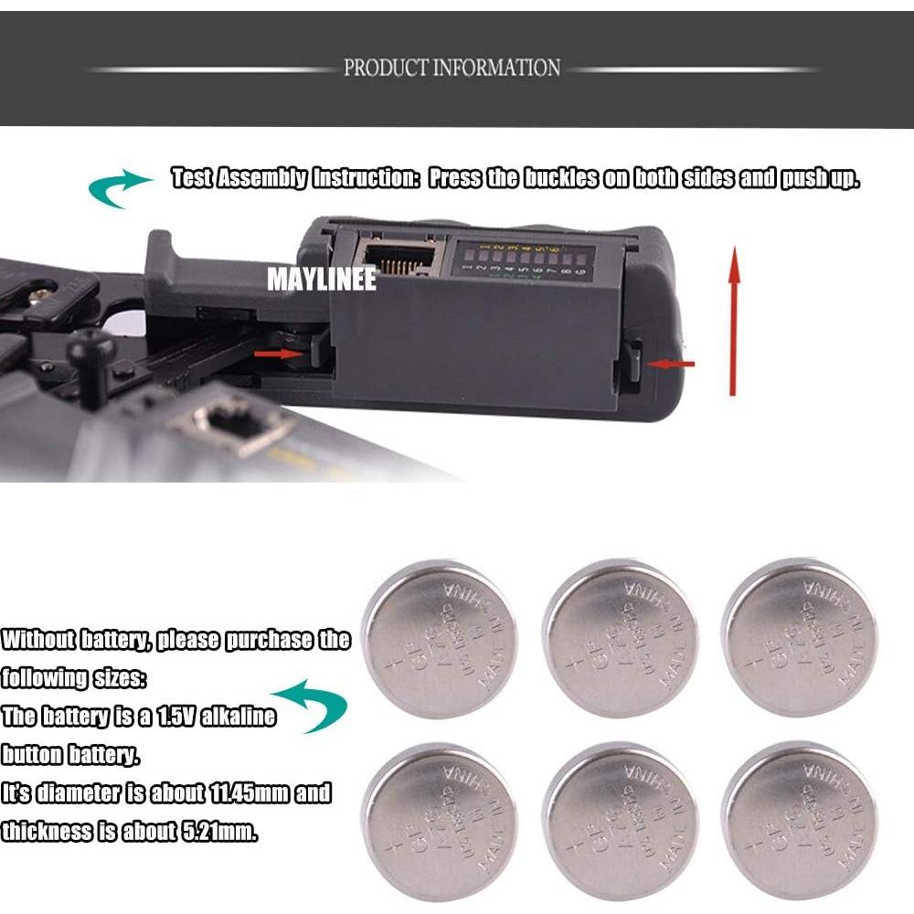 Kit de Herramientas de Crimpado RJ45 LEATBUY-TECH Amarillo