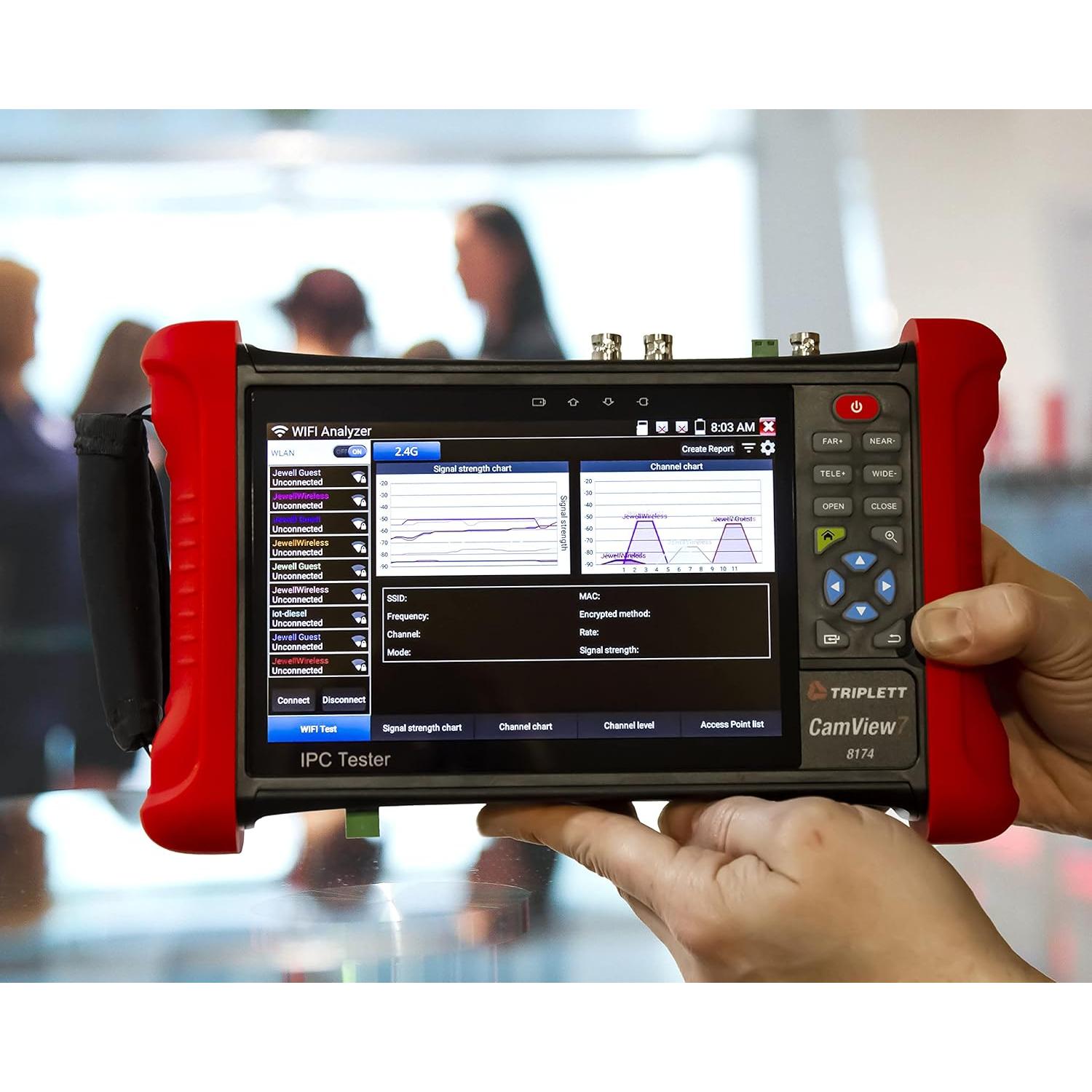 Probador de Cámara Triplett 8174 CamView 7" Pantalla Táctil