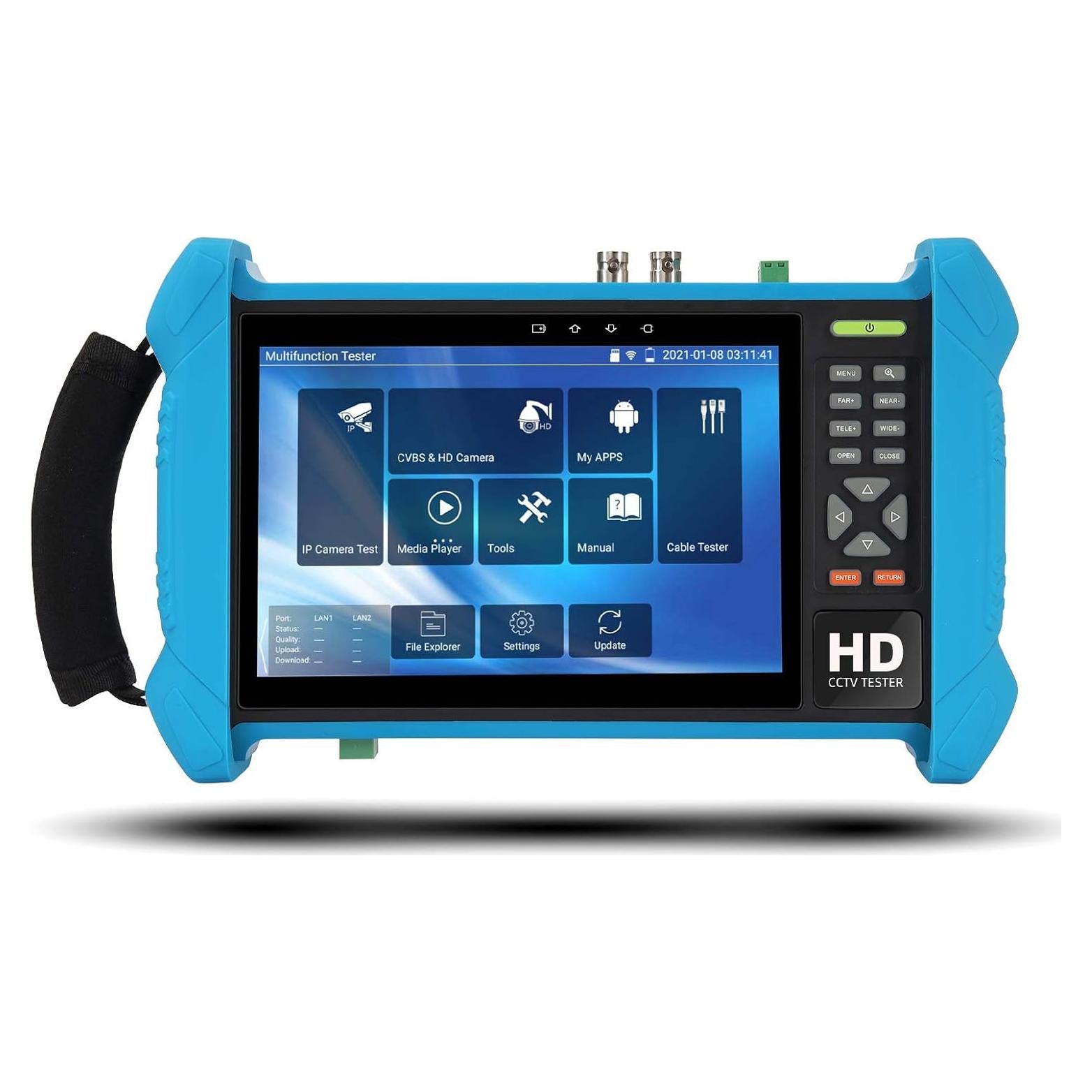 Koolertron Probador de Cámara 7" Pantalla Táctil 4K H.265