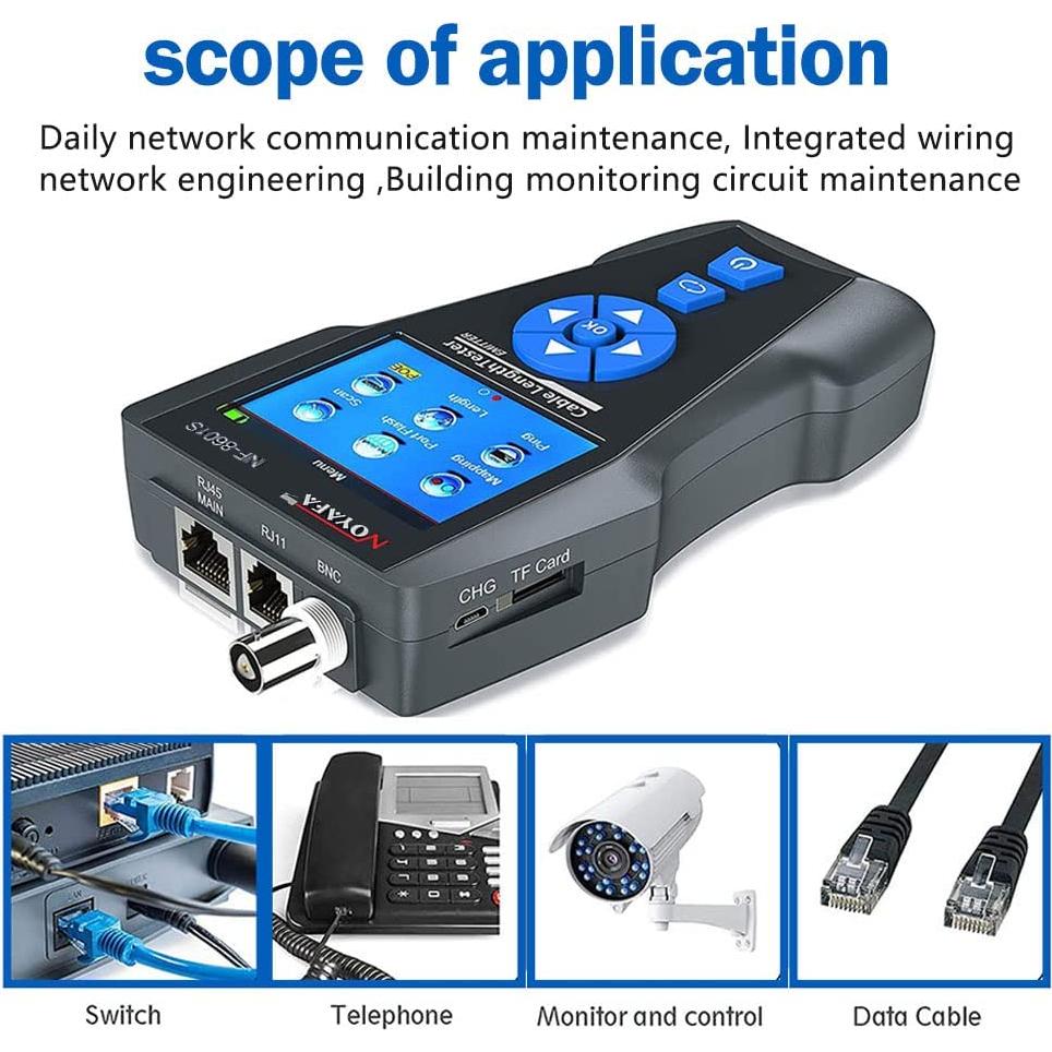 Probador de Cable de Red NOYAFA NF-8601S TDR Multifuncional