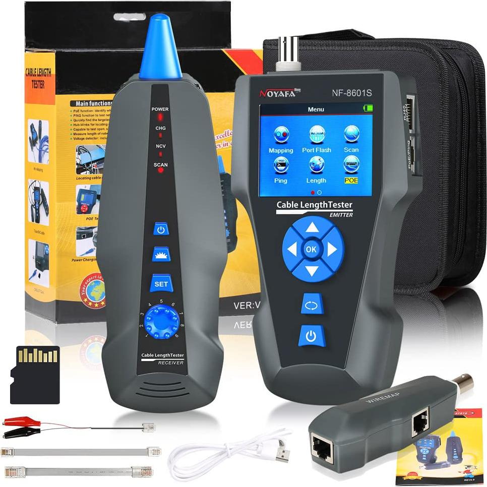 Probador de Cable de Red NOYAFA NF-8601S TDR Multifuncional