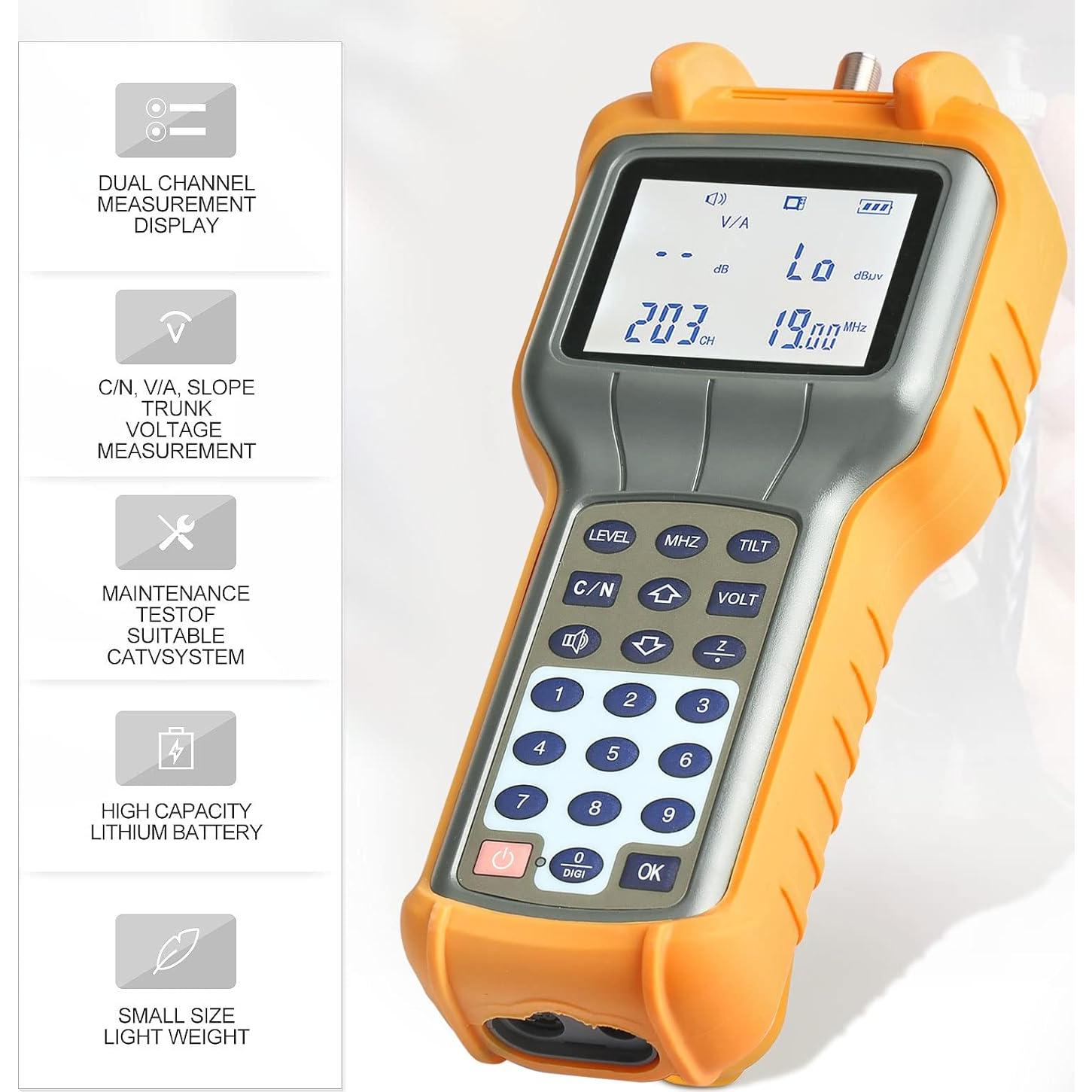 Medidor de Señal de TV AUGOCOM S110 Coaxial 47-870 MHz