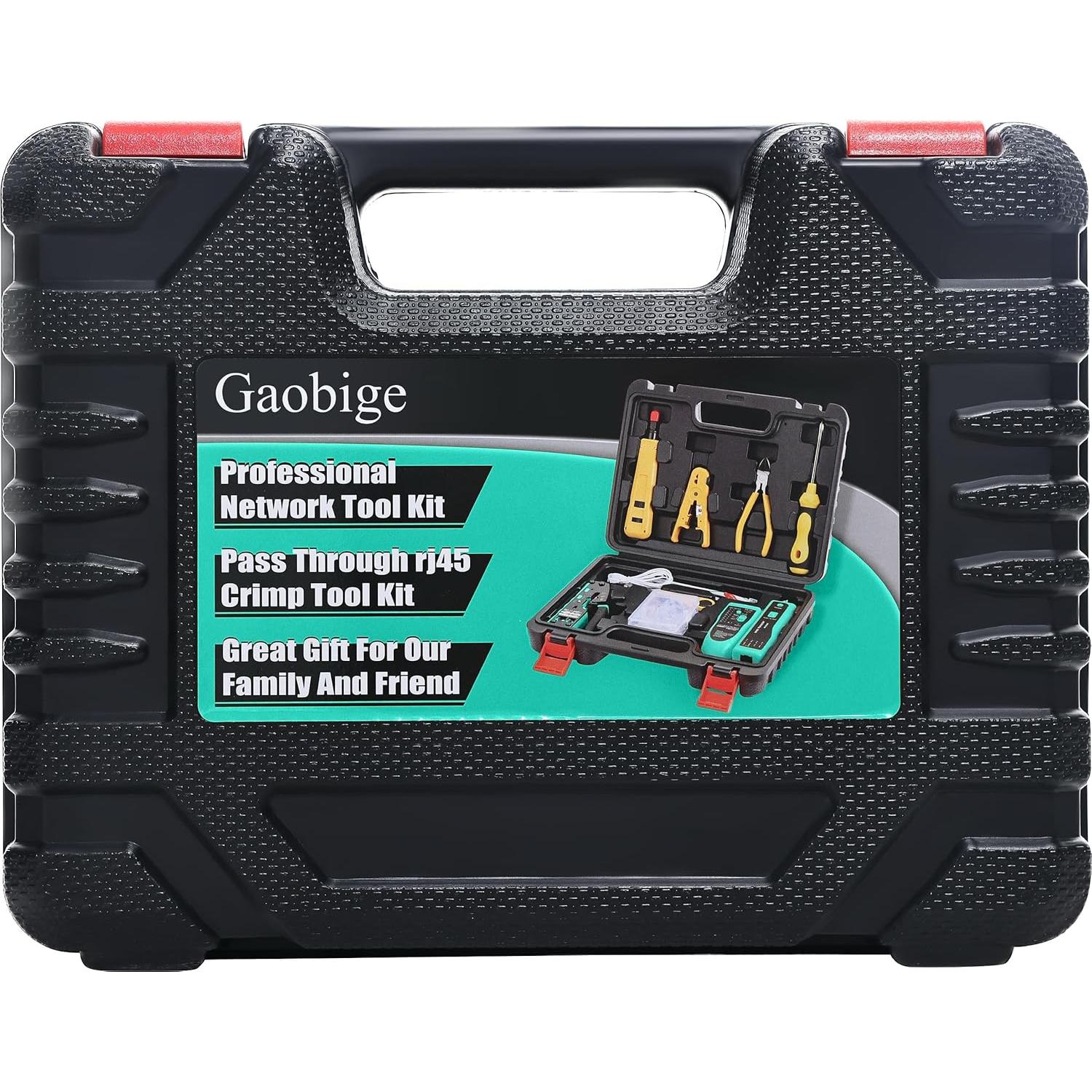 Kit de Herramientas de Crimpado RJ45 Gaobige con Estuche