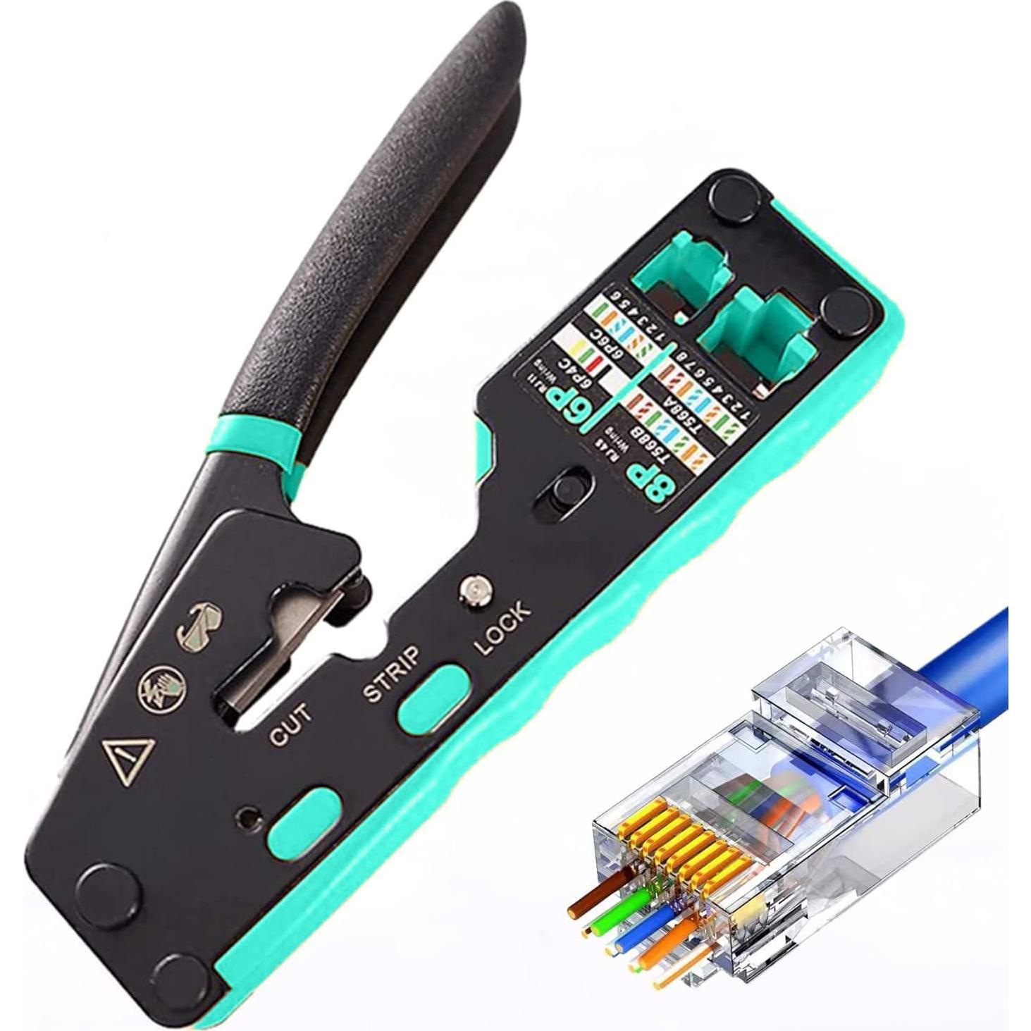 Kit de Herramientas de Crimpado RJ45 Gaobige con Estuche