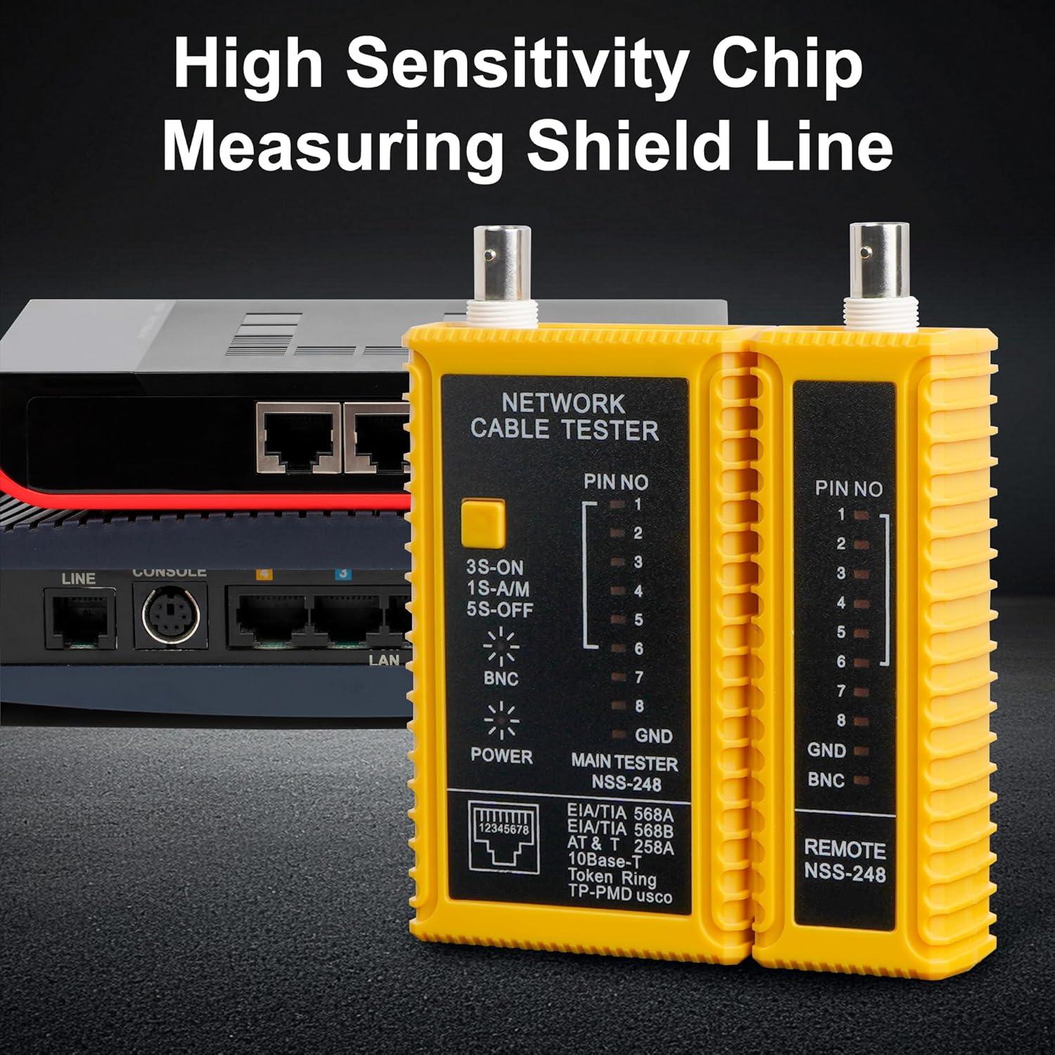 Probador de Cable Coaxial y Ethernet Treedix TRX5-0757R