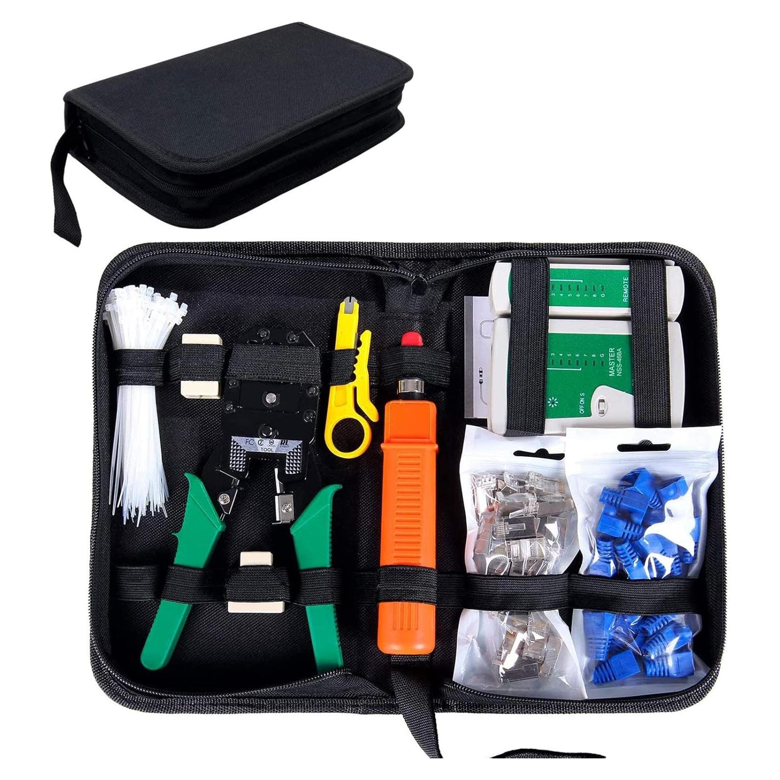 Kit de Herramientas de Crimpado 9 en 1 SGILE para Redes