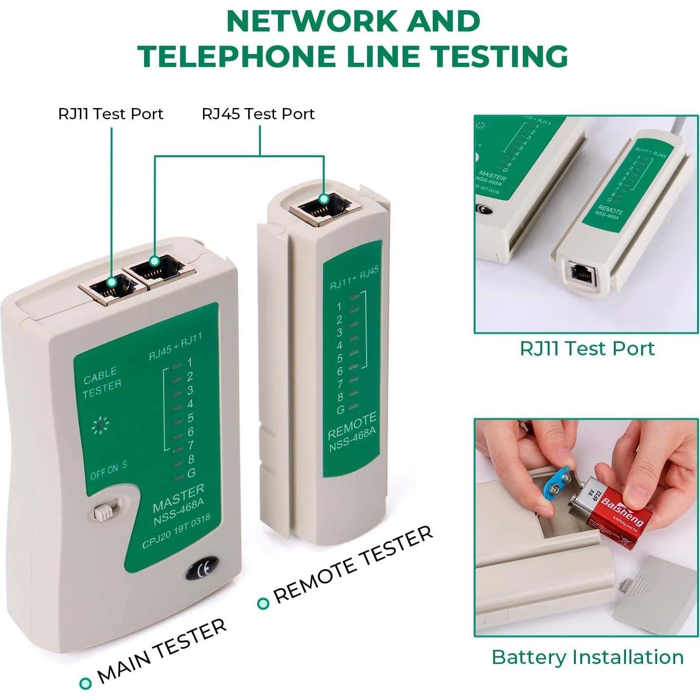 Kit de Herramientas de Crimpado 9 en 1 SGILE para Redes