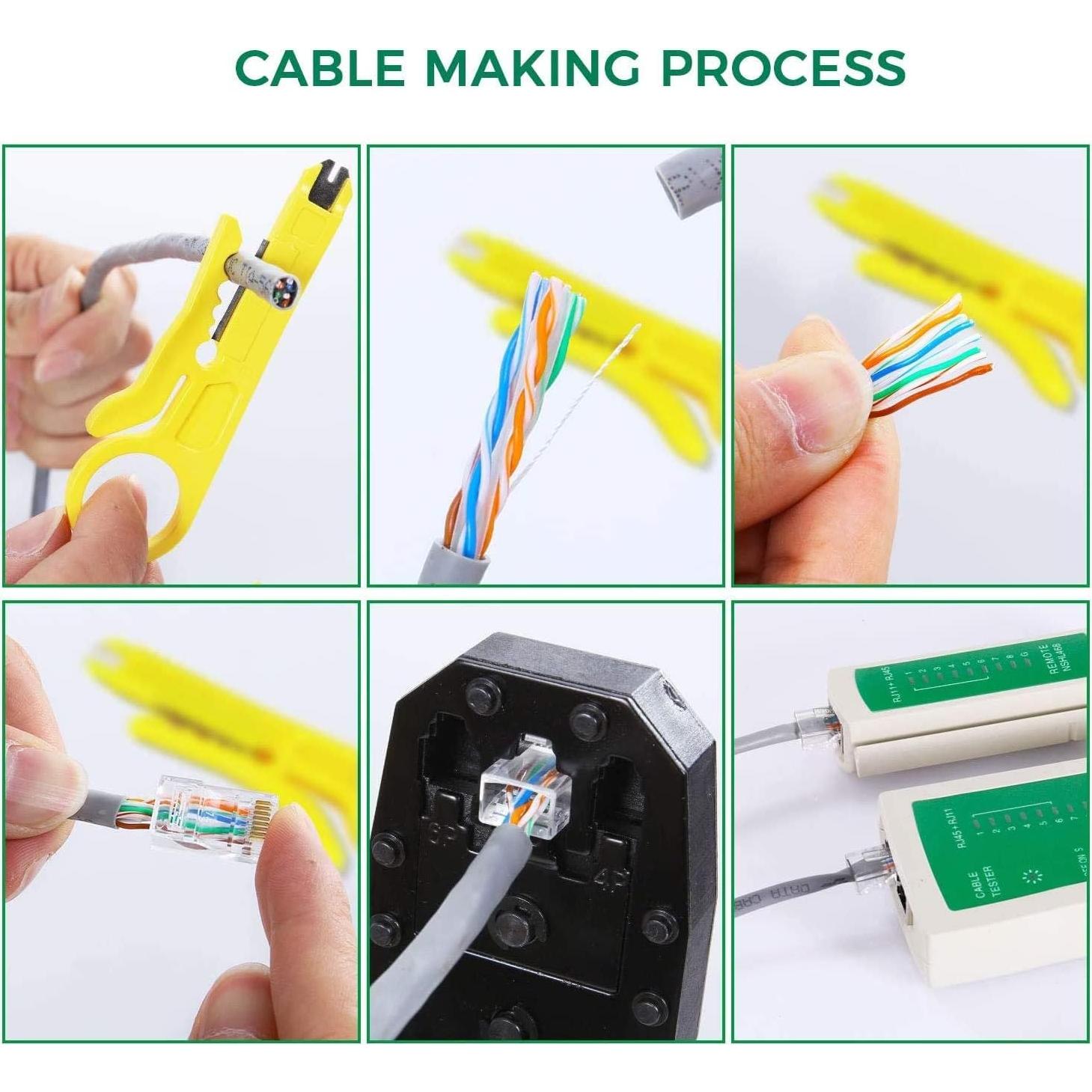 Kit de Herramientas de Crimpado 9 en 1 SGILE para Redes