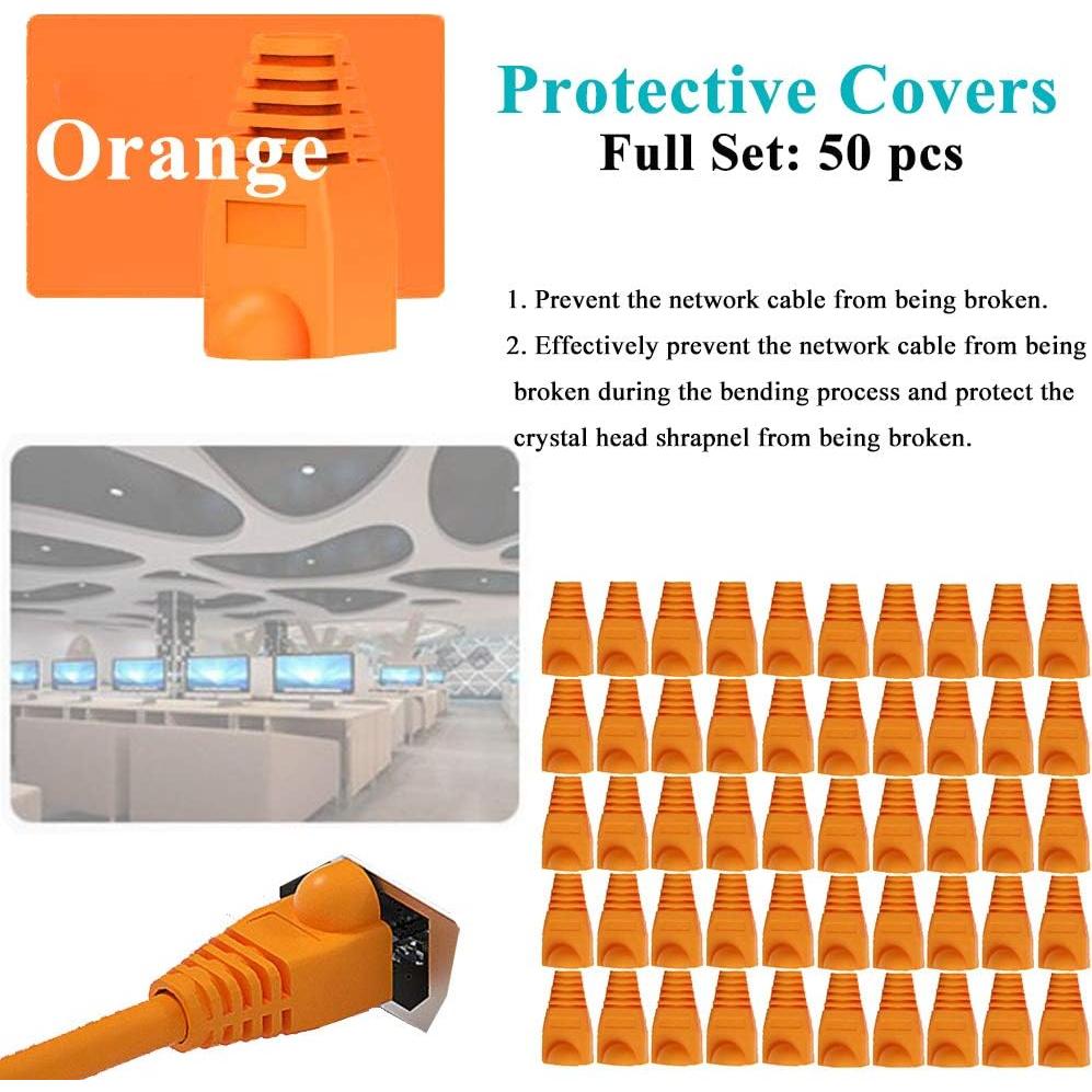 Kit de Crimpado RJ45 LEATBUY-TECH con 50 Conectores y Herramientas