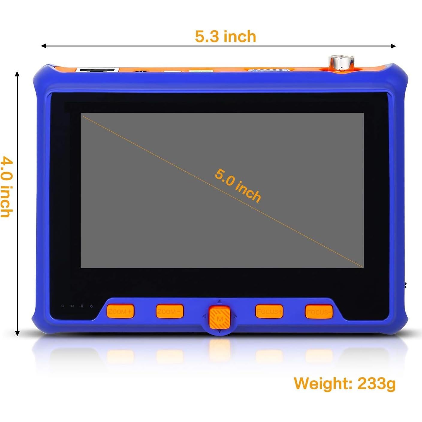Probador de CCTV Portátil SGEF 5" HDMI VGA 720P a 8MP